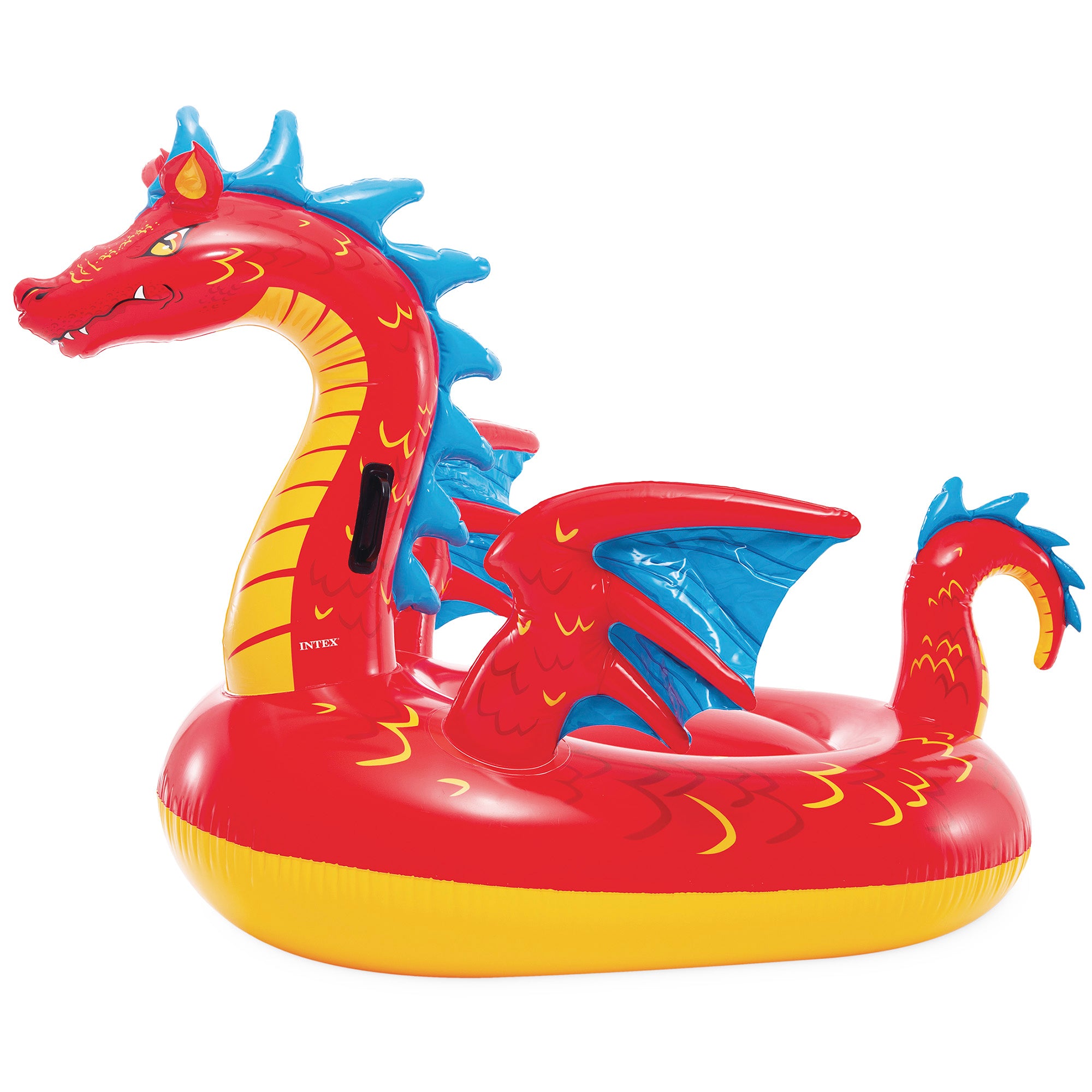 INTEX Flotador piscina dragón con asas 198x173 cm