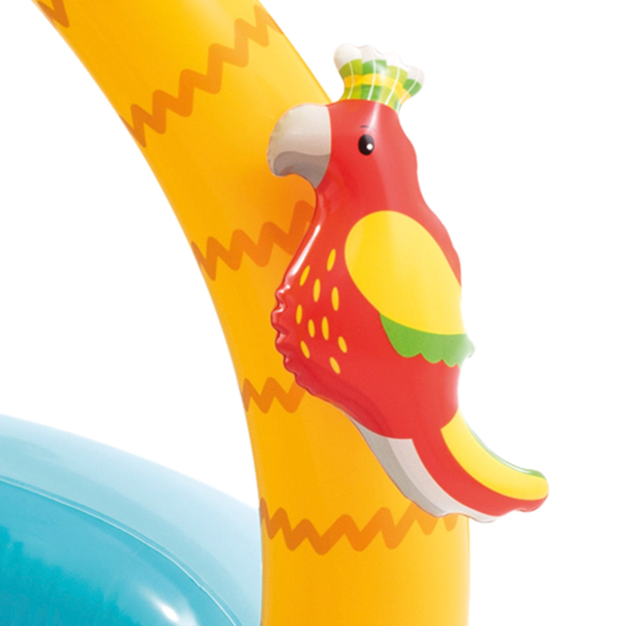 INTEX Piscina hinchable isla tropical con parasol y suelo acolchado