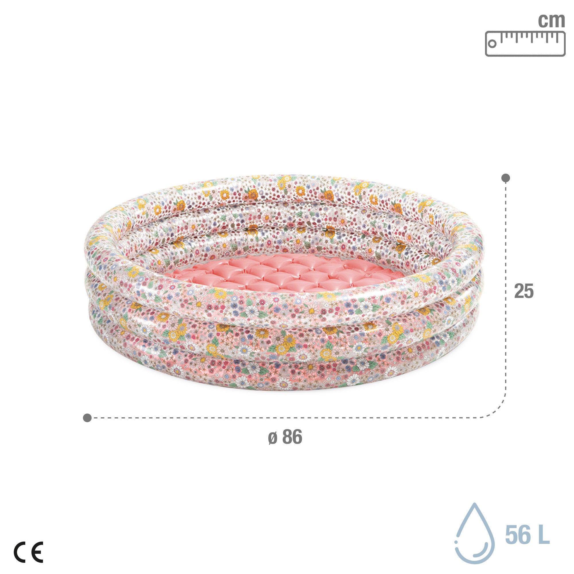 INTEX Piscina hinchable infantil Sweet Blossom