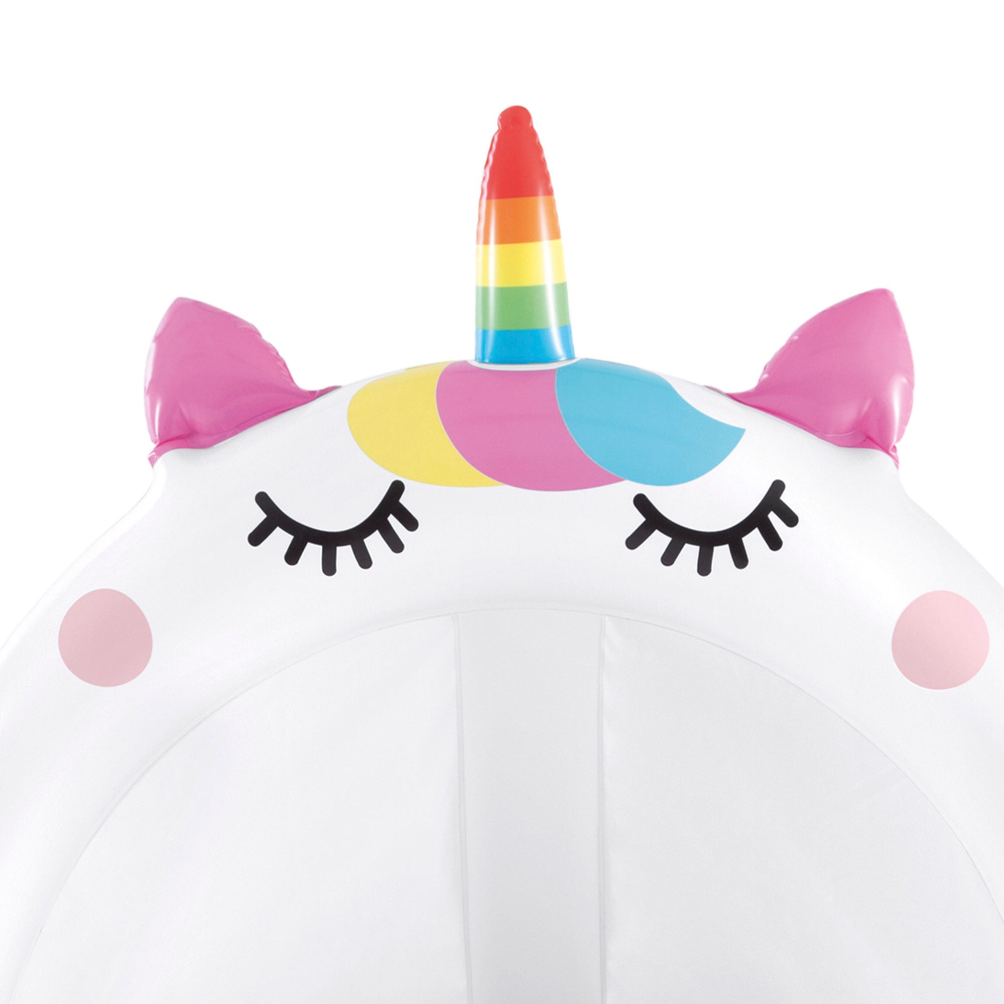 INTEX Piscina hinchable gato unicornio con parasol y suelo acolchado