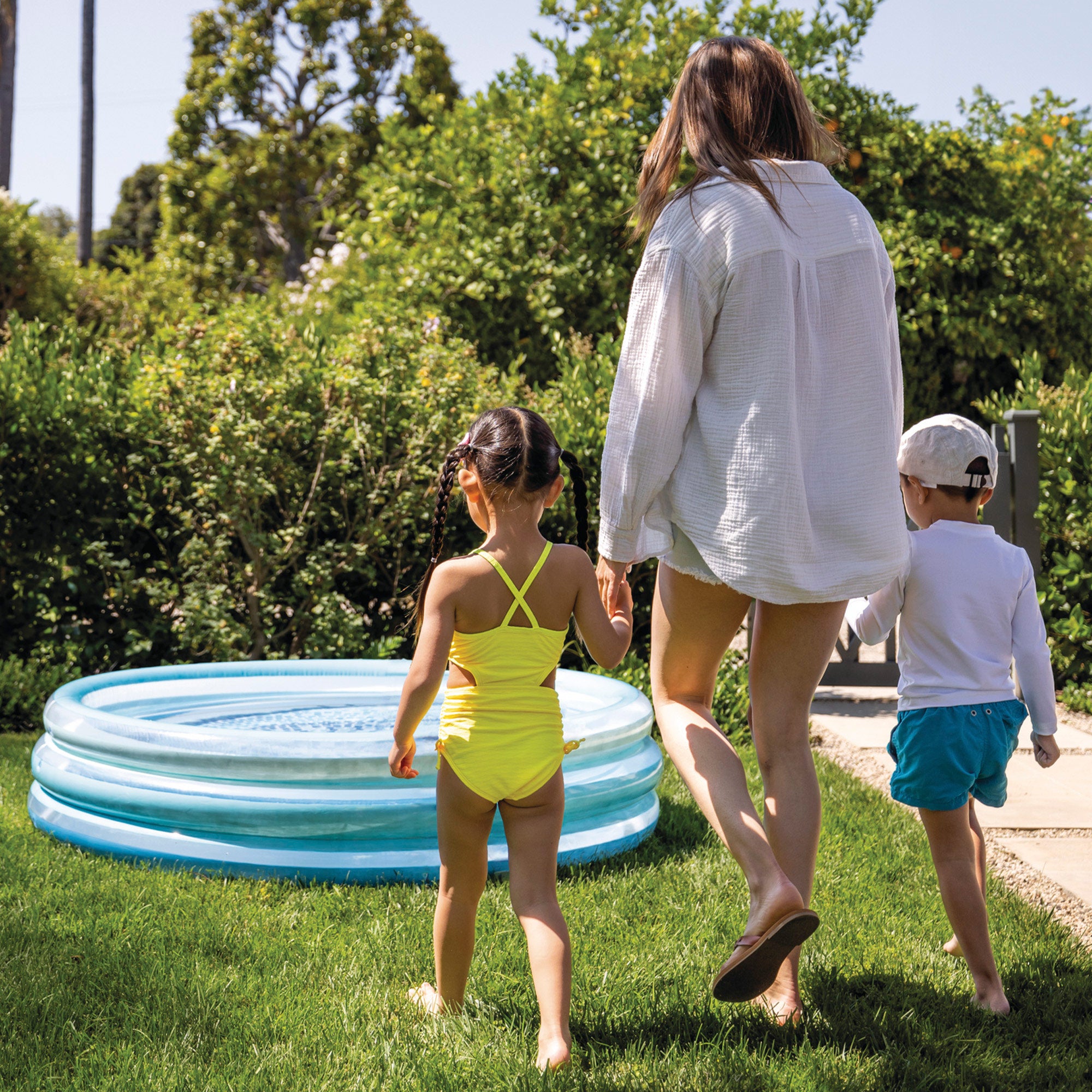 INTEX Piscina infantil hinchable Blue Biss con suelo estampado