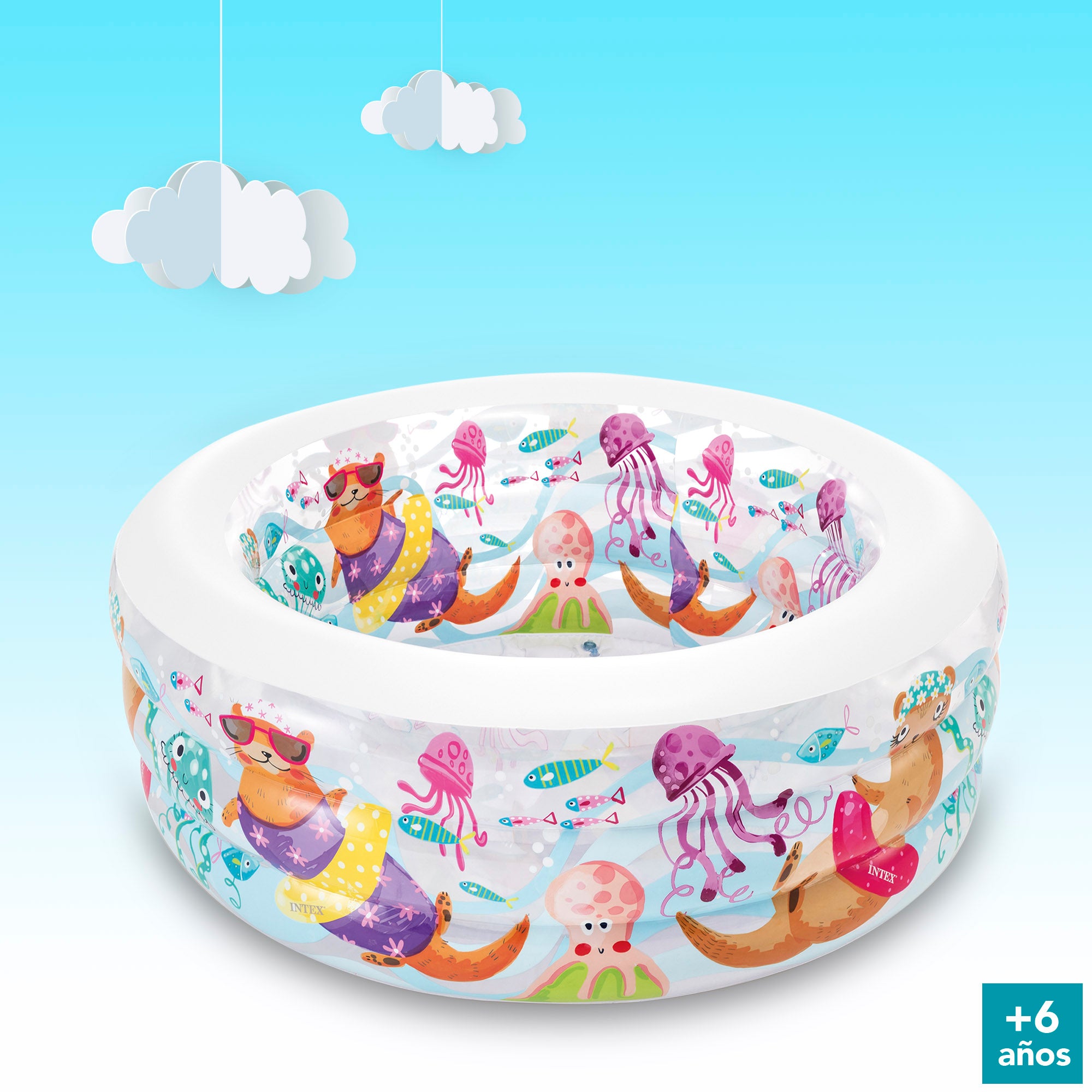 INTEX Piscina hinchable acuario 152x56cm - 360 l