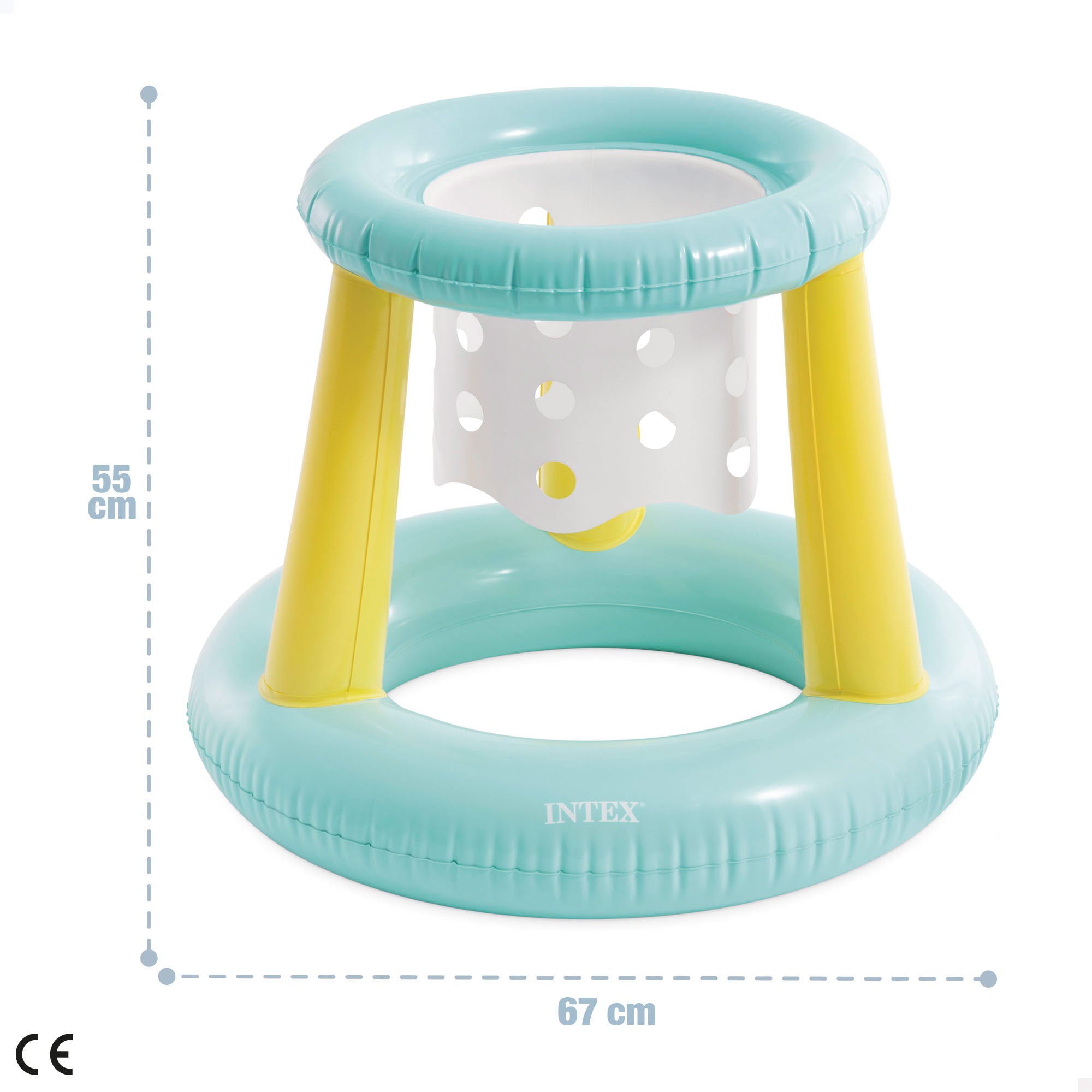 INTEX Canasta hinchable y flotante - 67x55 cm