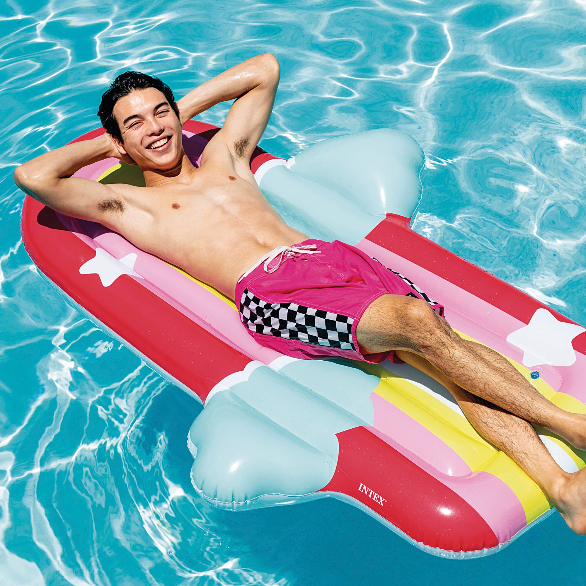 INTEX Colchoneta hinchable fantasía 117x20x175 cm