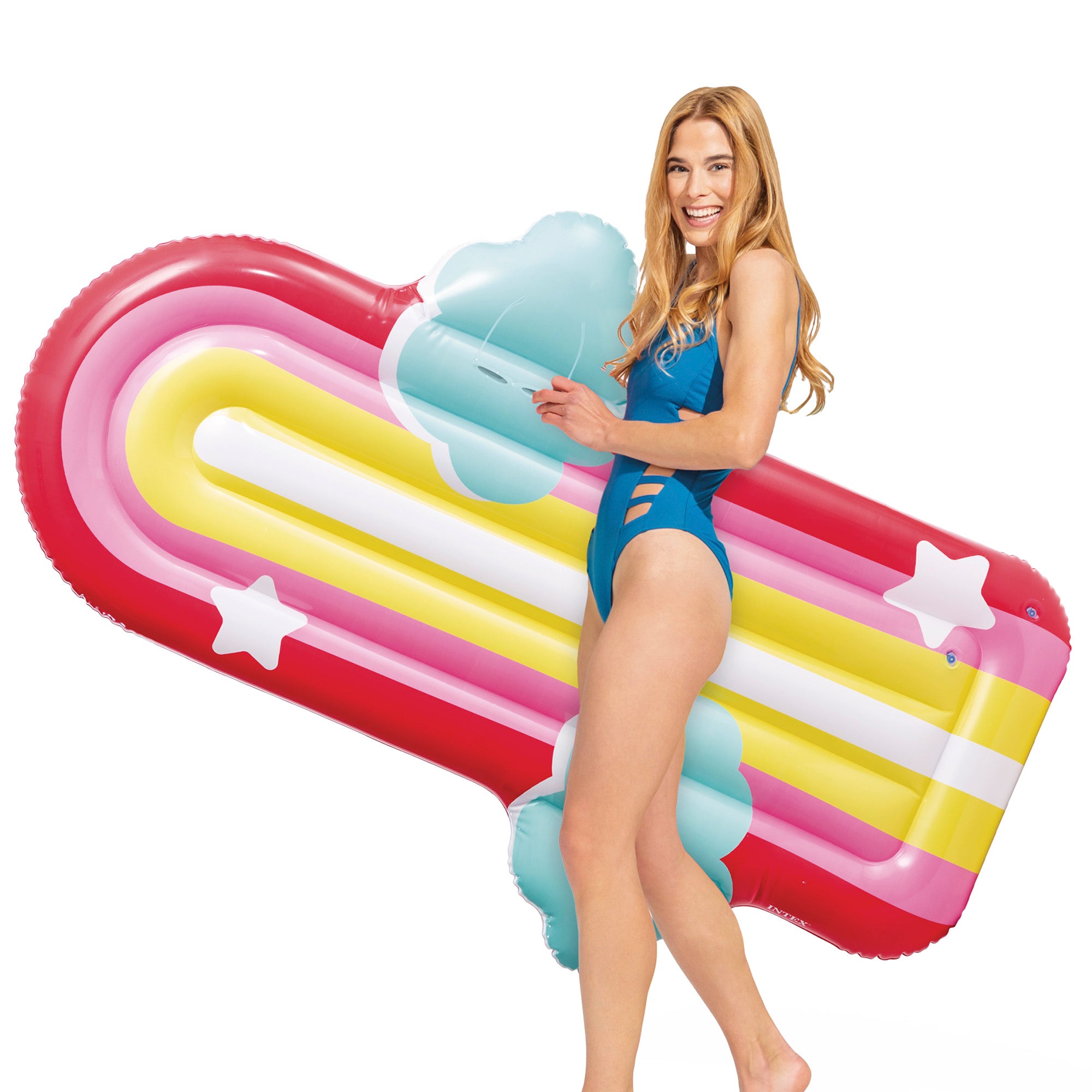 INTEX Colchoneta hinchable fantasía 117x20x175 cm