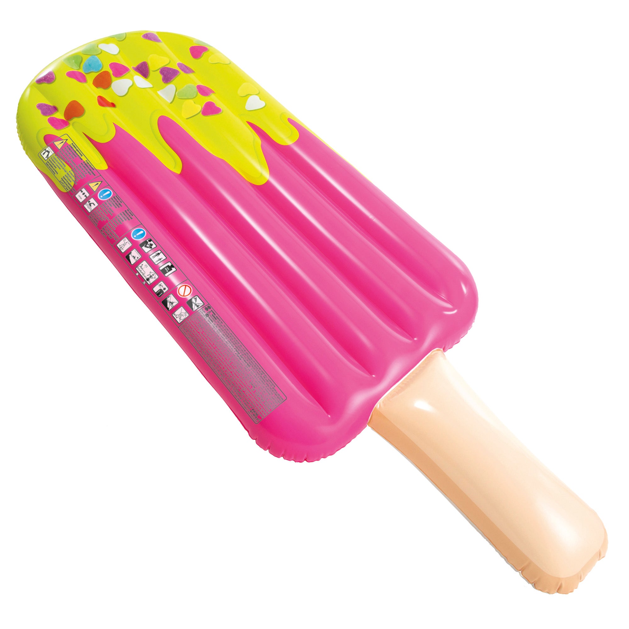 Colchão insuflável colorido em forma de gelado da INTEX, 76x191 cm