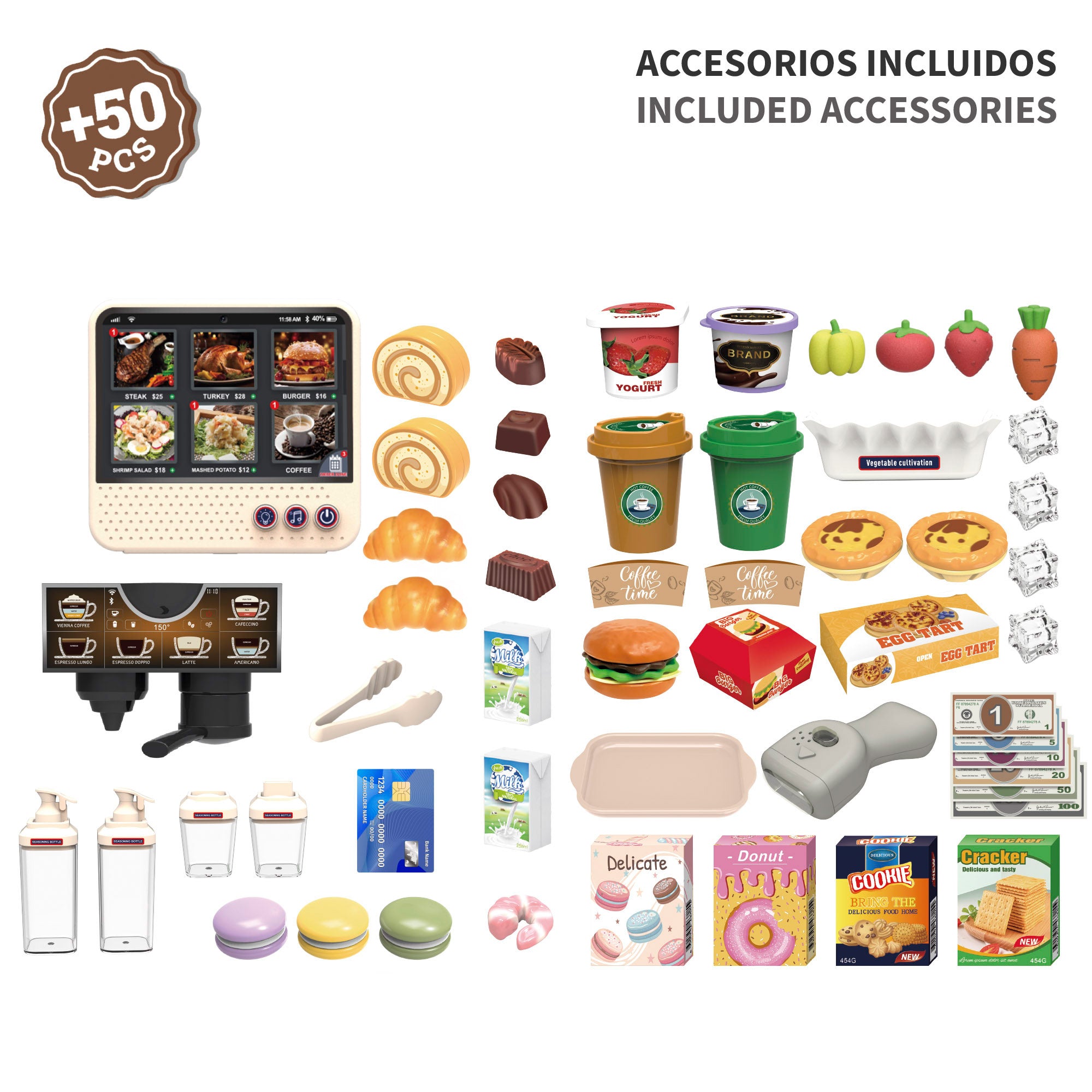Supermercado interactivo con accesorios + 3 años My Colors