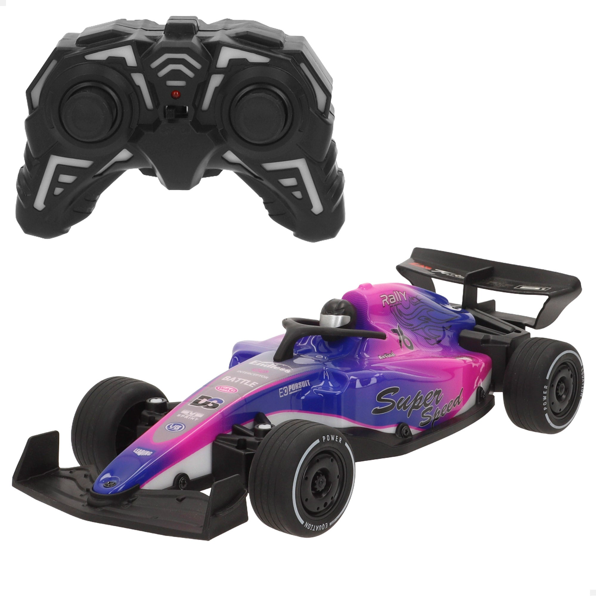 Coche de carreras radiocontrol con luz 1:16 Speed&Go
