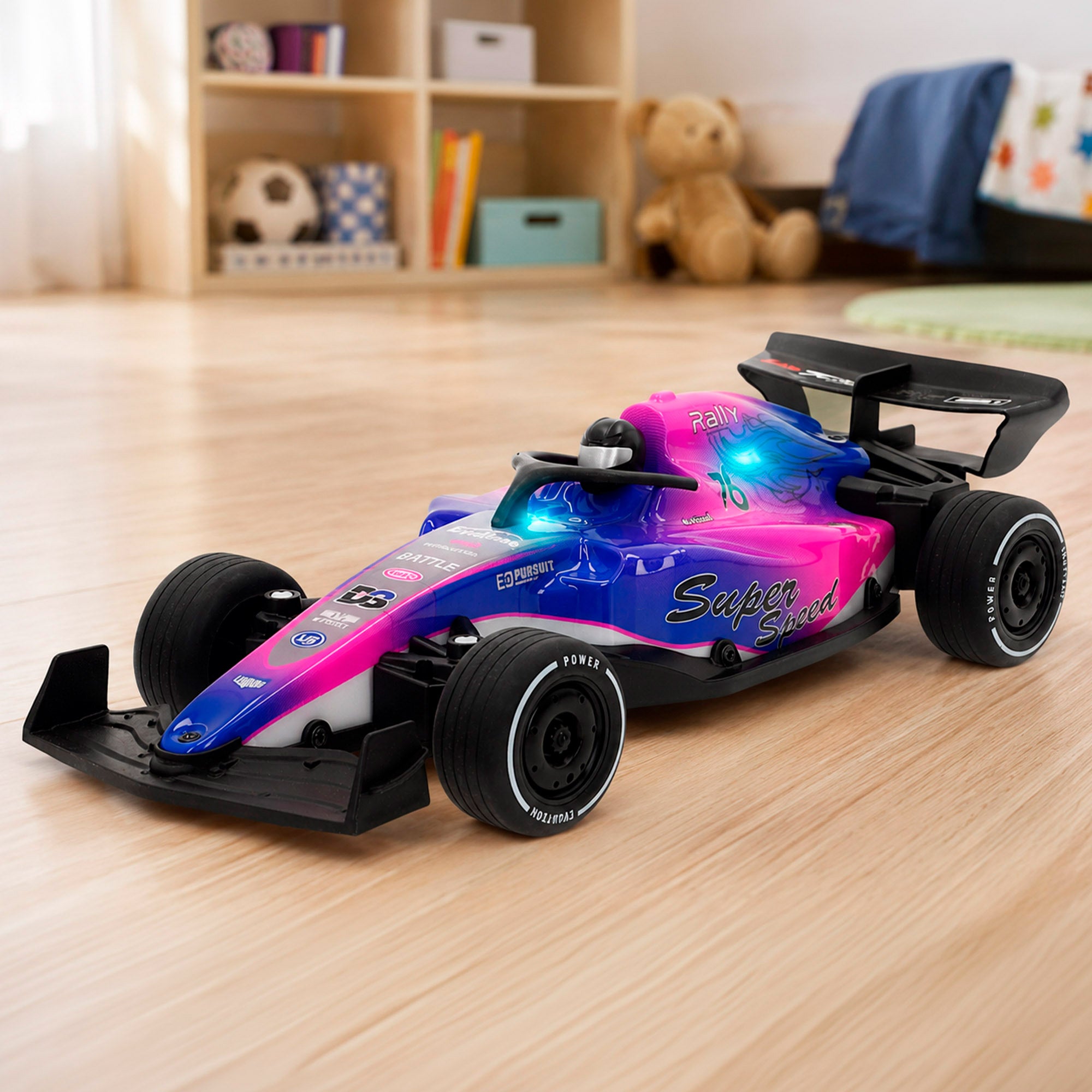 Coche de carreras radiocontrol con luz 1:16 Speed&Go