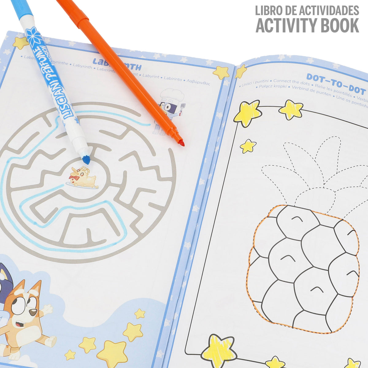 Bluey Mesa de dibujo con luz y accesorios + 3 años