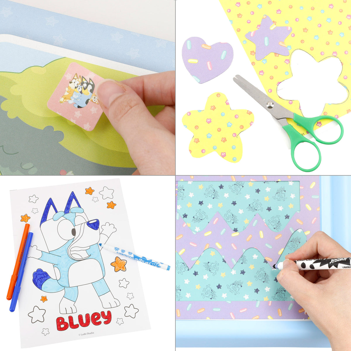 Bluey Mesa de dibujo con luz y accesorios + 3 años