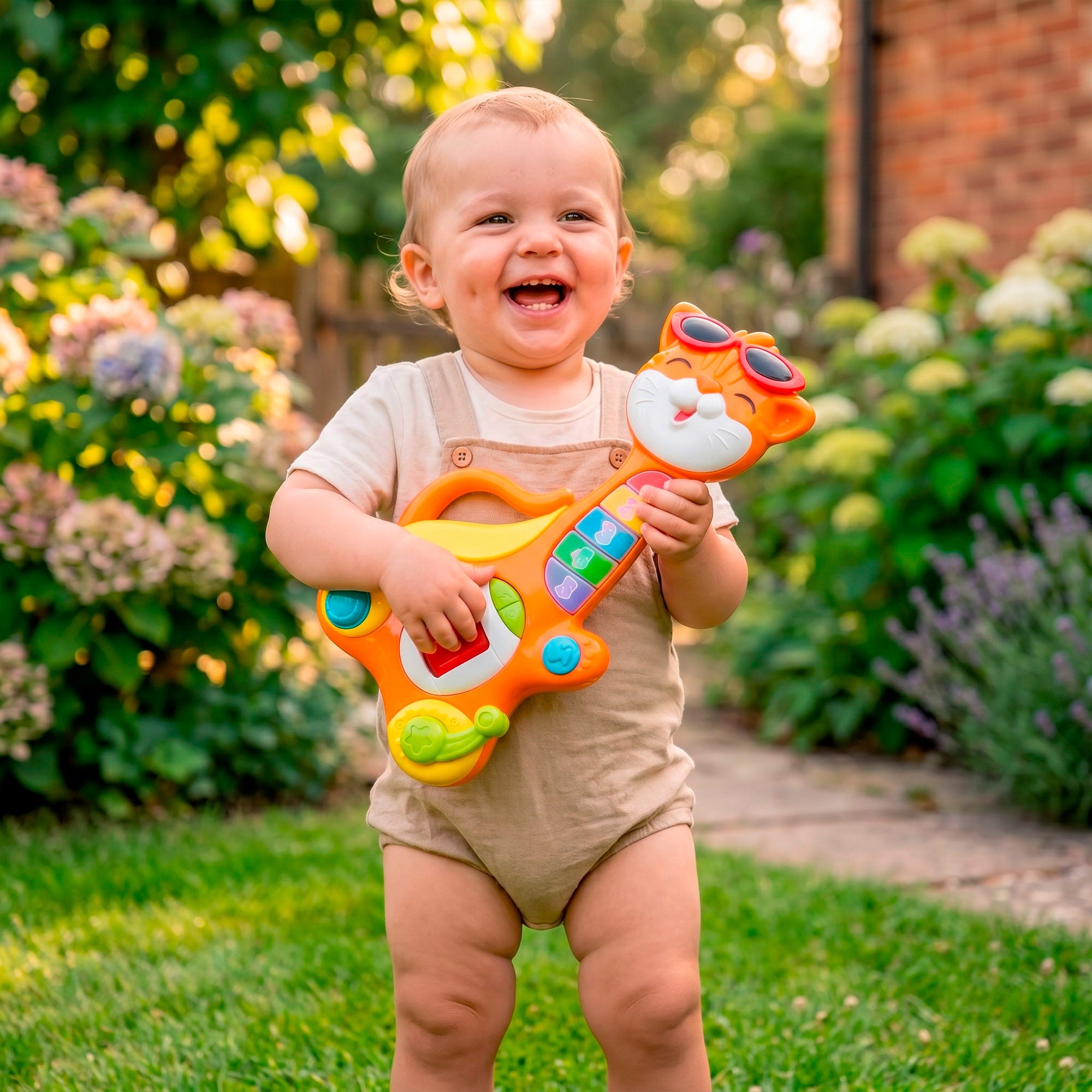 Winfun Guitarra infantil gatito + 18 meses