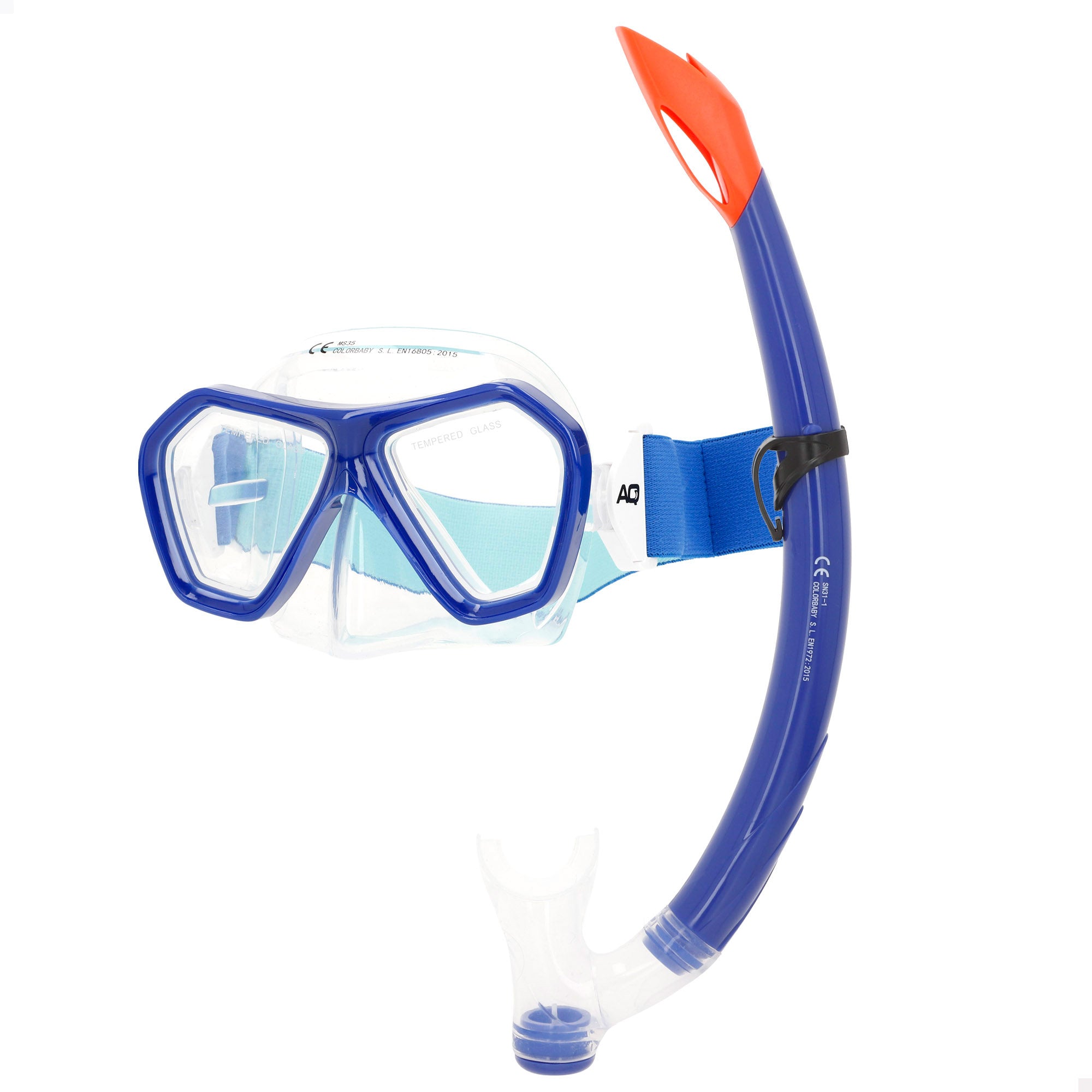 Set snorkel infantil máscara y tubo silicona +7 años Aqua Sport