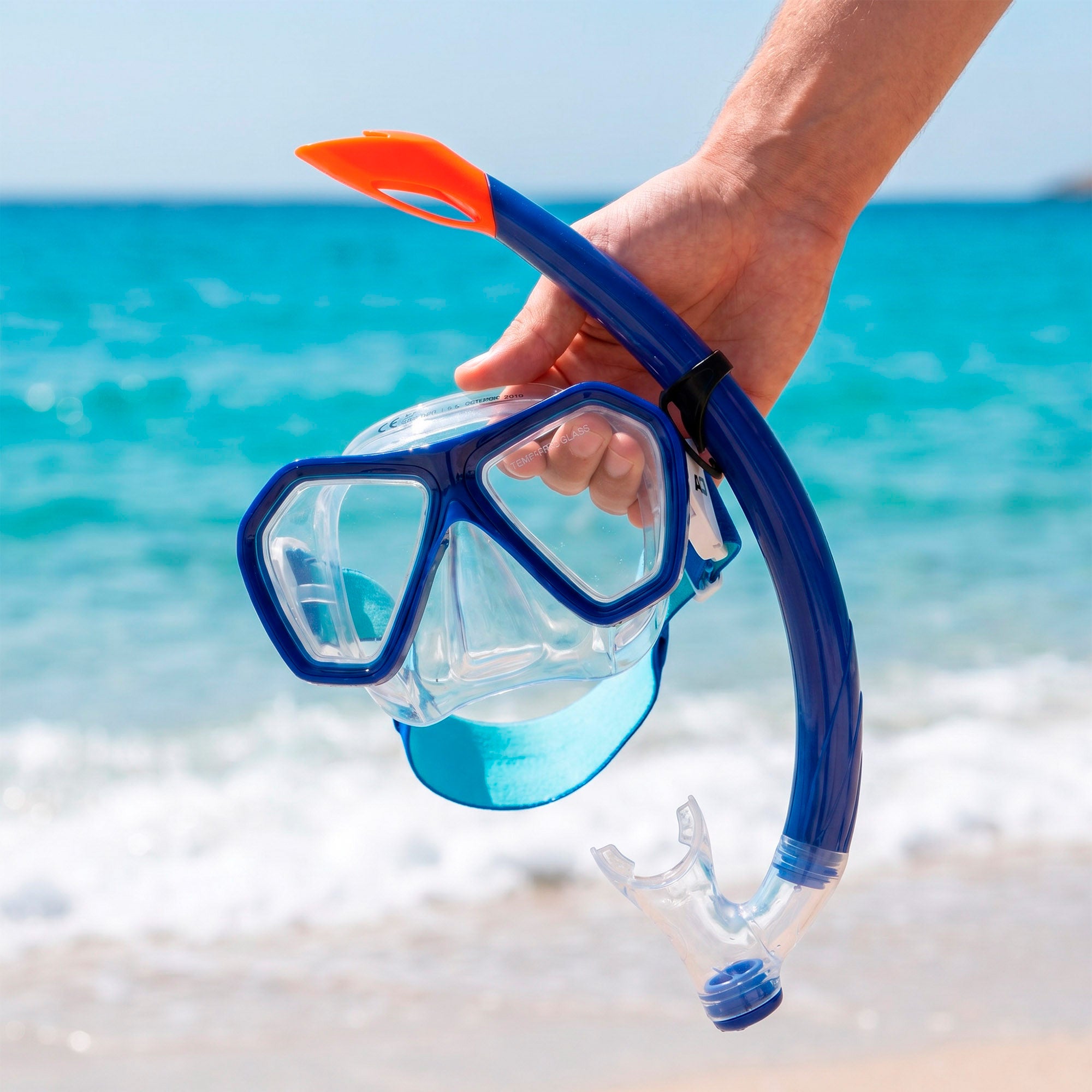 Set snorkel infantil máscara y tubo silicona +7 años Aqua Sport