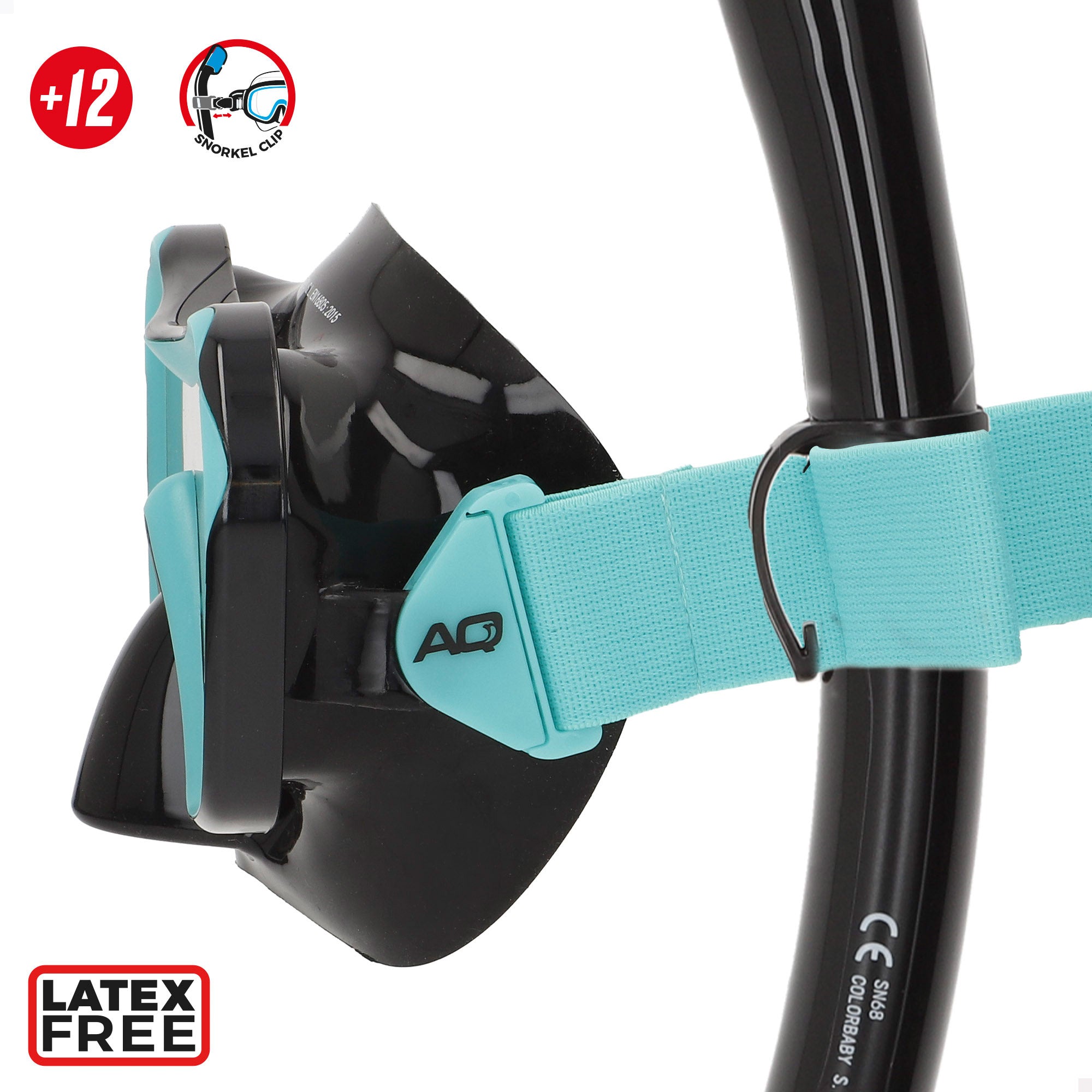 Set snorkel adulto máscara y tubo silicona +12 años Aqua Sport