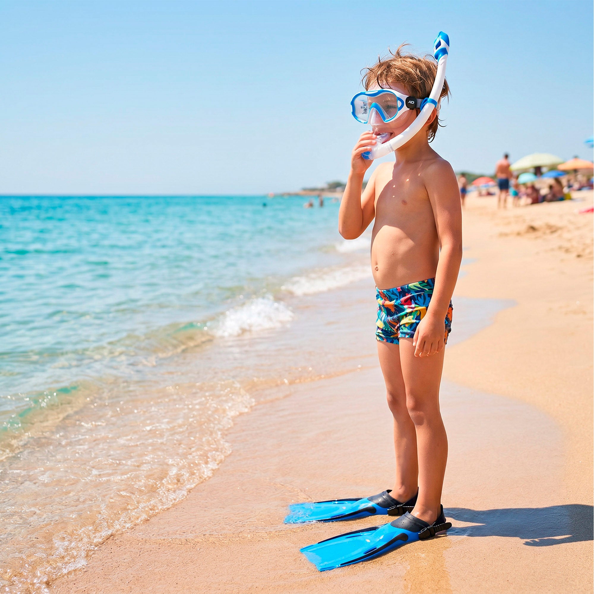 Set snorkel junior máscara, tubo y aletas +7 años Aqua Sport