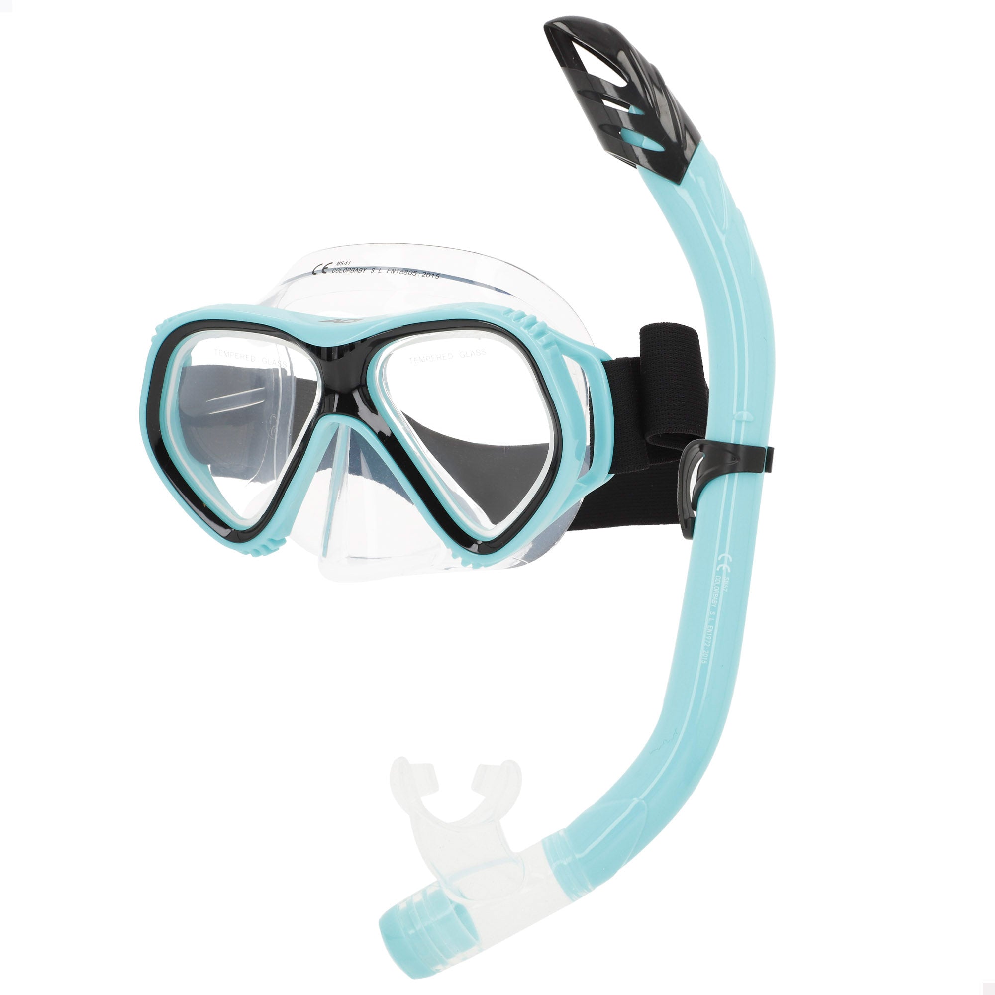Set snorkel adulto máscara y tubo silicona +12 años Aqua Sport