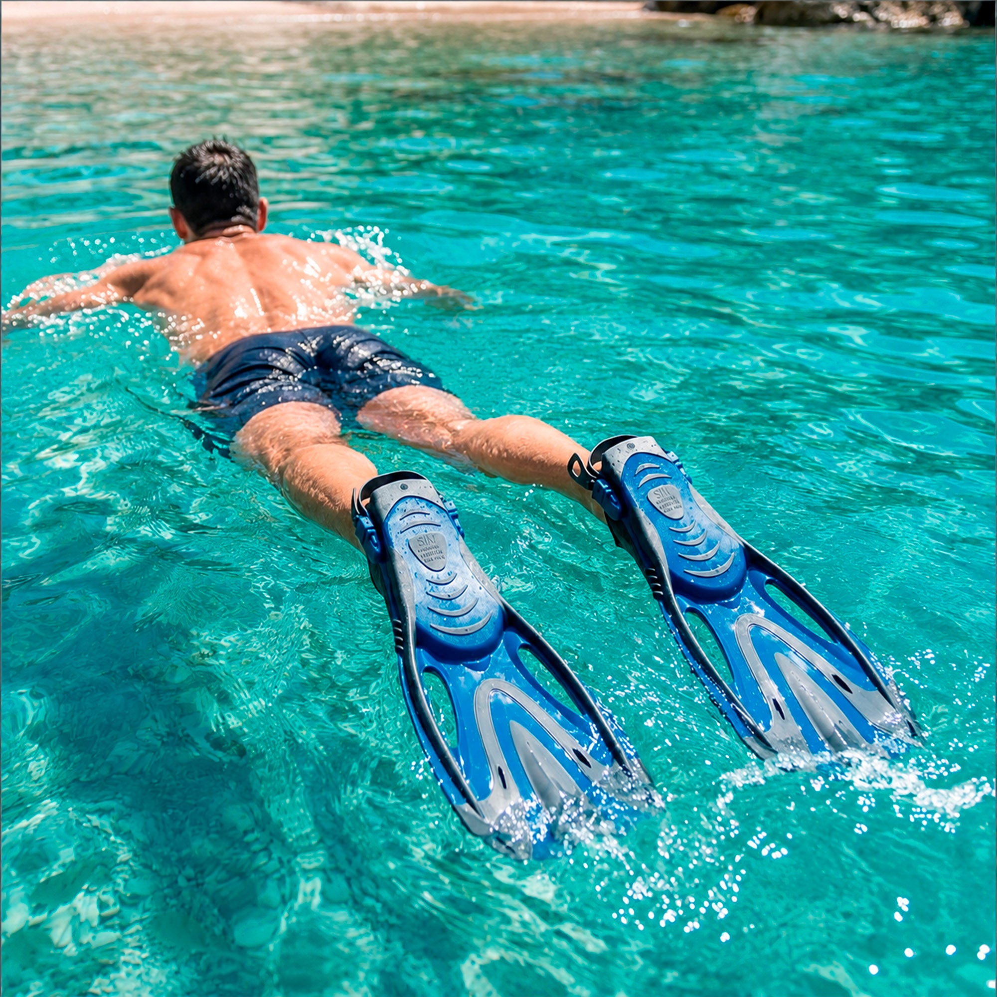 Aletas adulto talla 39 a 45 ajustables +12 años Aqua Sport