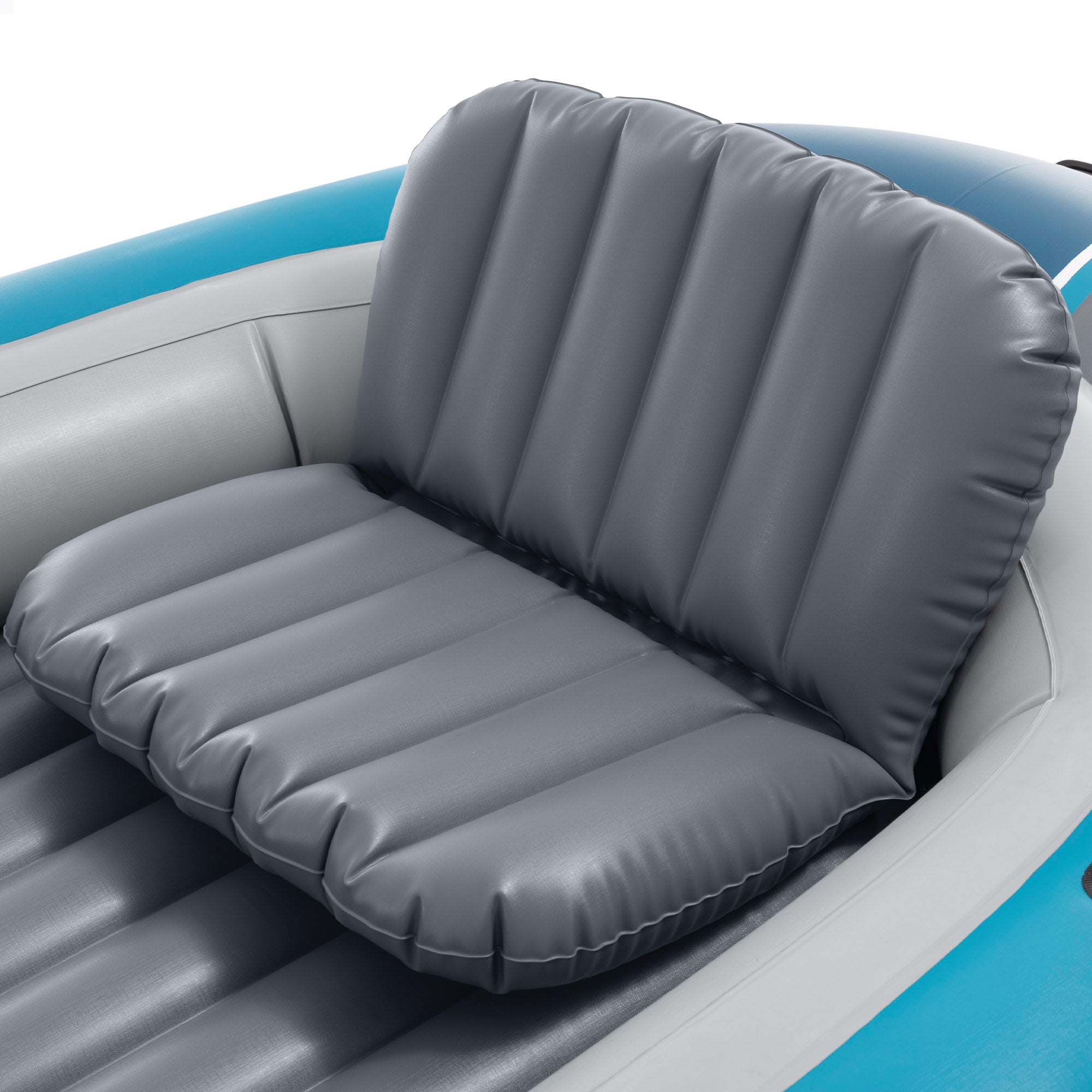INTEX Barca hinchable Excursion 4 con remos, bomba de inflado y asientos hinchables