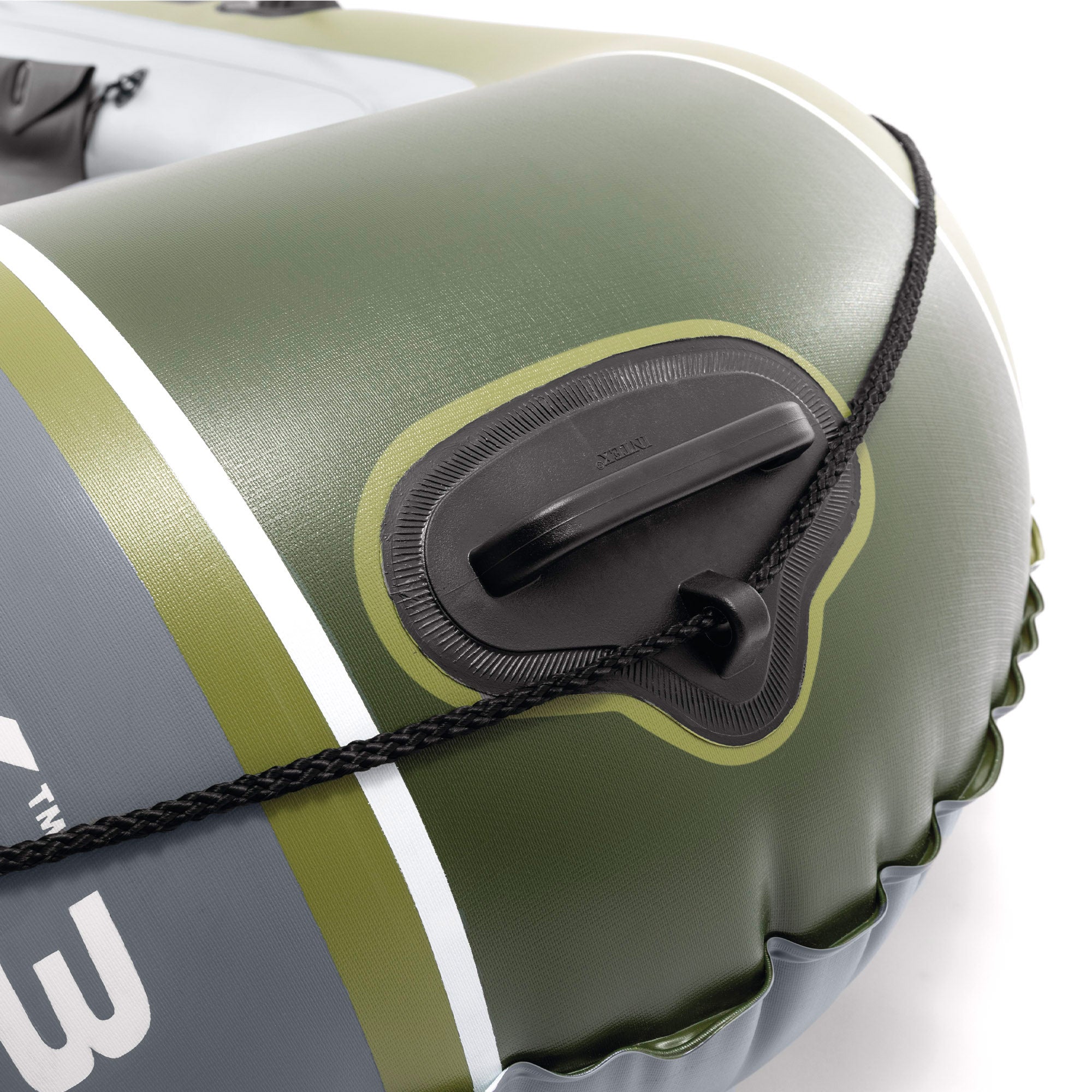 INTEX Barca hinchable Seahawk 3 con remos, bomba de inflado y asientos hinchables