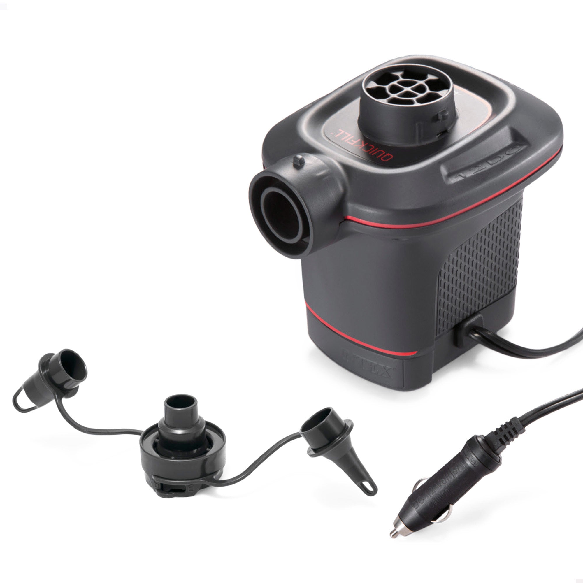 INTEX Hinchador eléctrico con adaptador para coche 12V Quick Fill