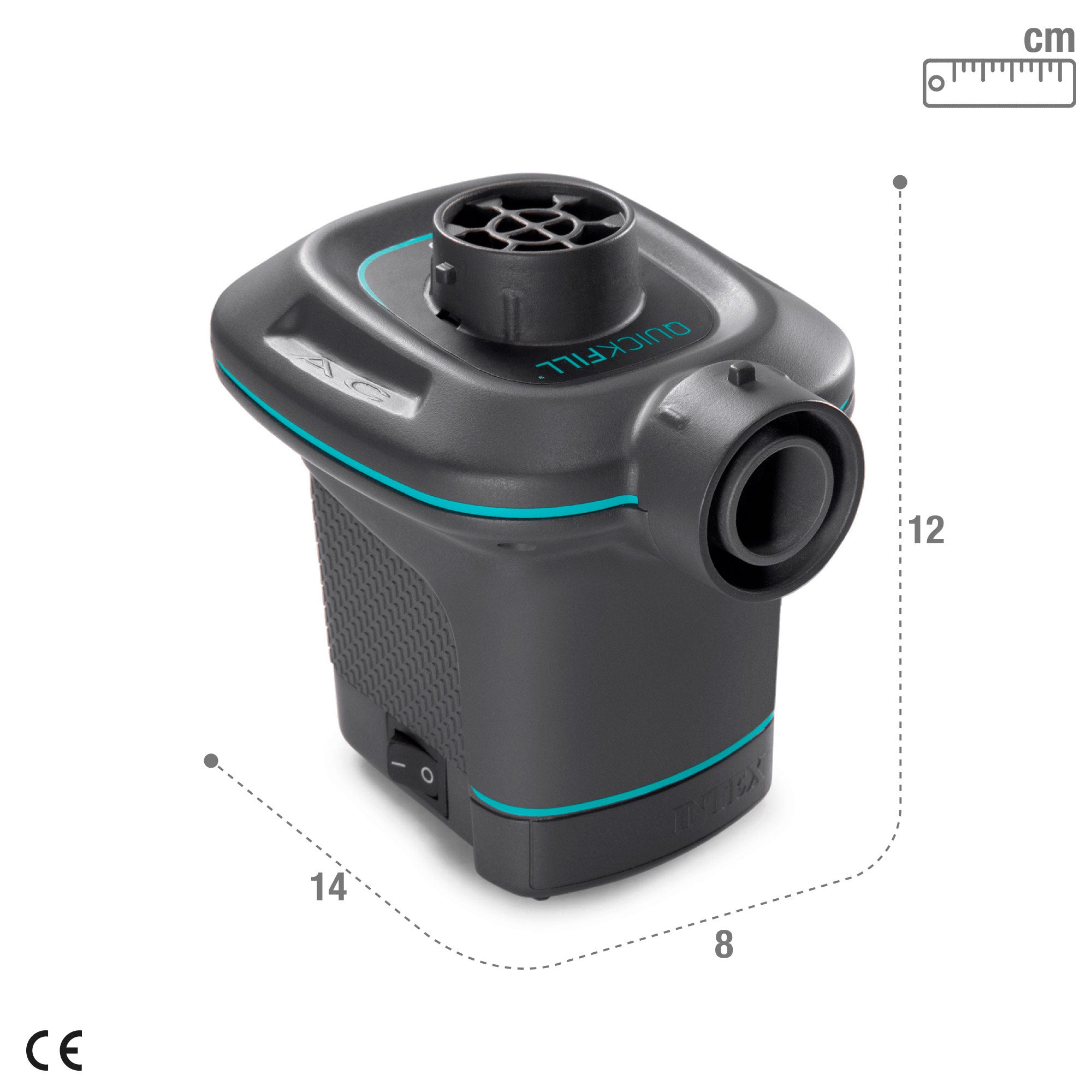 INTEX Hinchador eléctrico invertible con boquillas 220-240 V