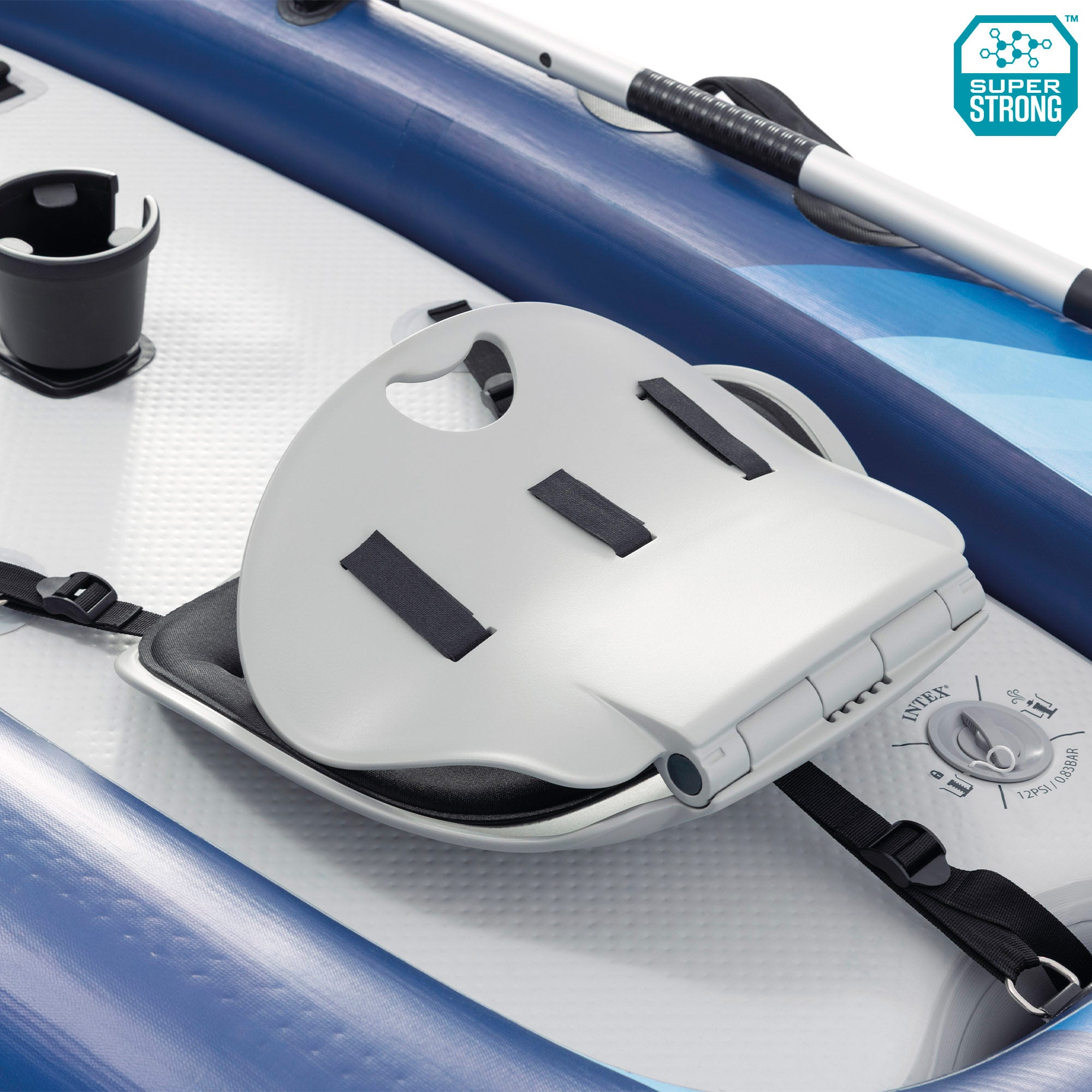 INTEX Kayak hinchable 1 plaza Dakota Quest con remo, hinchador y mochila