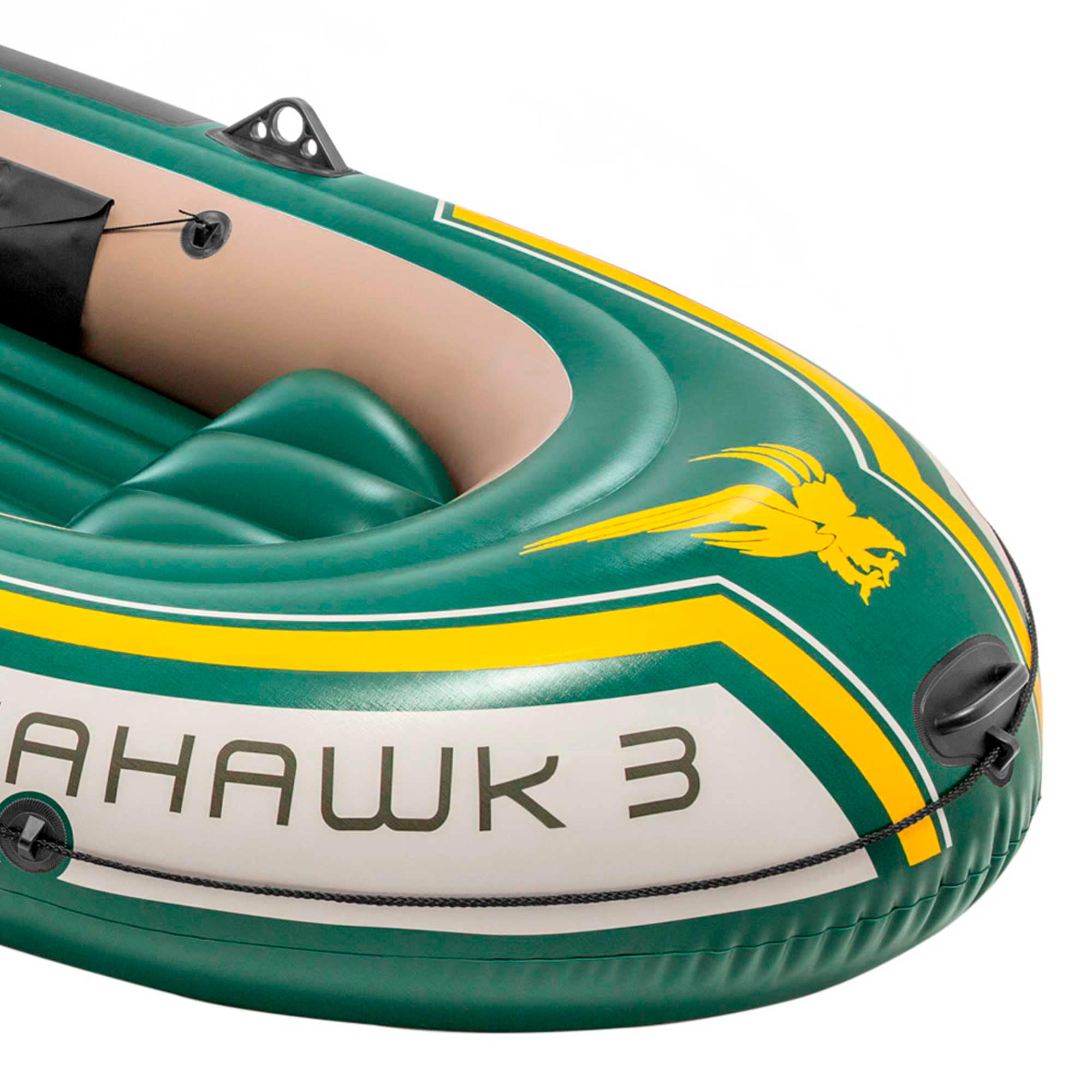 INTEX Barca hinchable seahawk 3 & remos aluminio - 295x137x43 cm