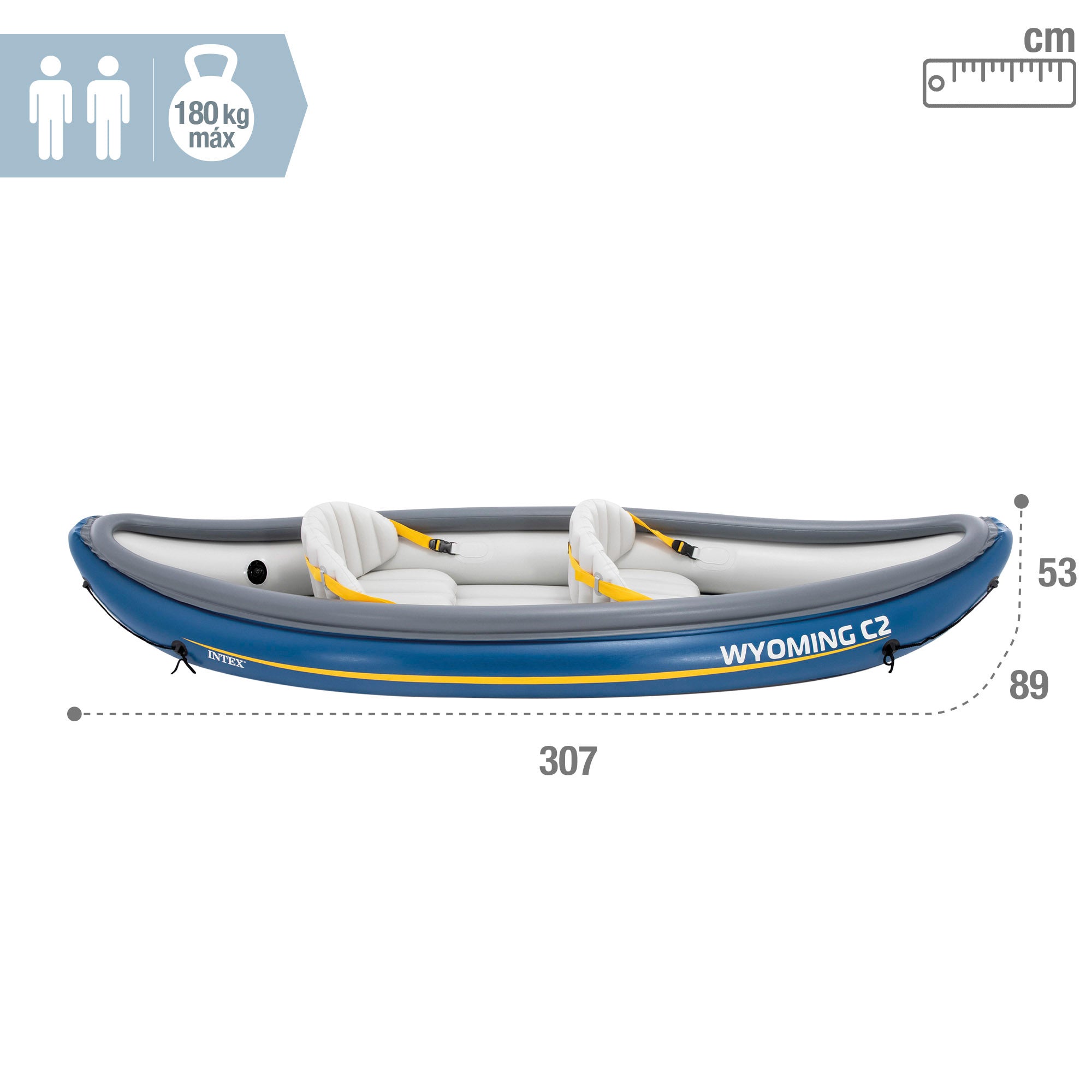 INTEX Canoa hinchable Wyoming C2