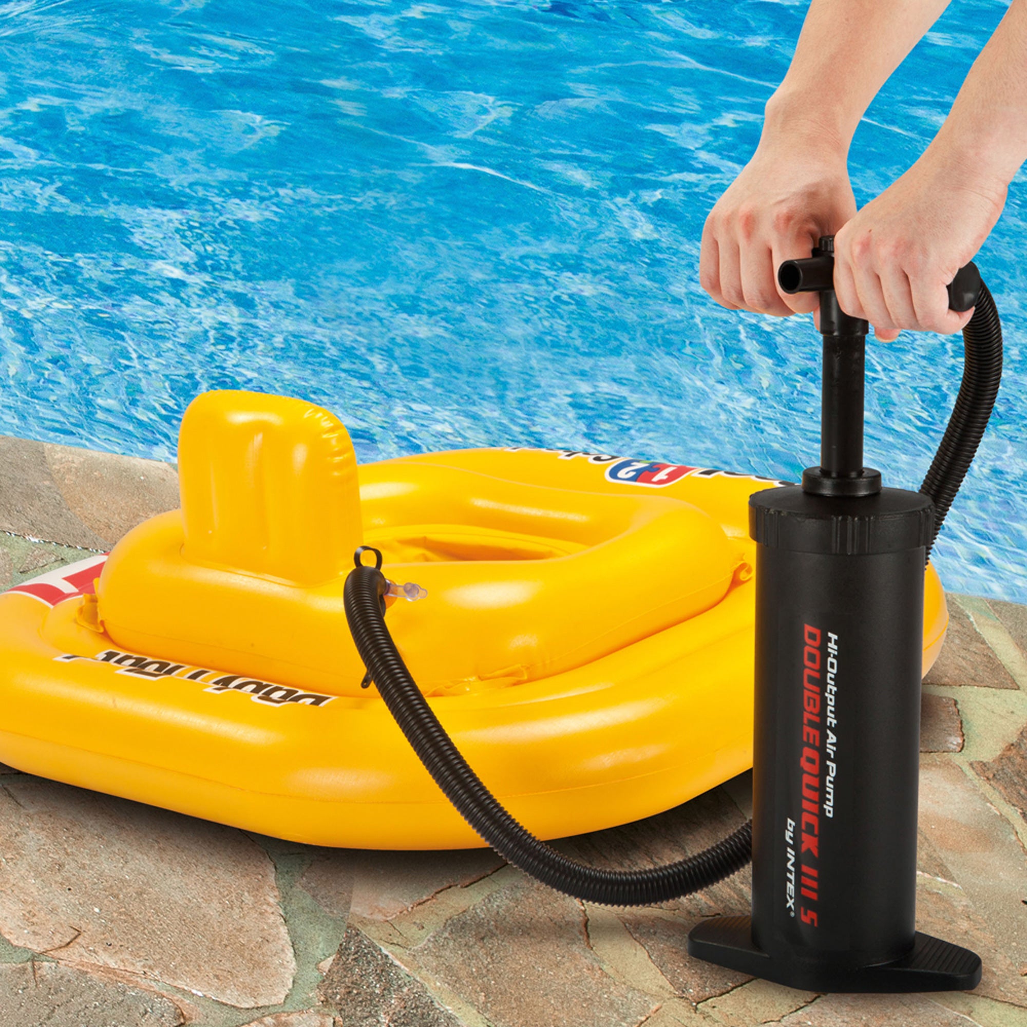INTEX Hinchador manual doble acción 37 cm