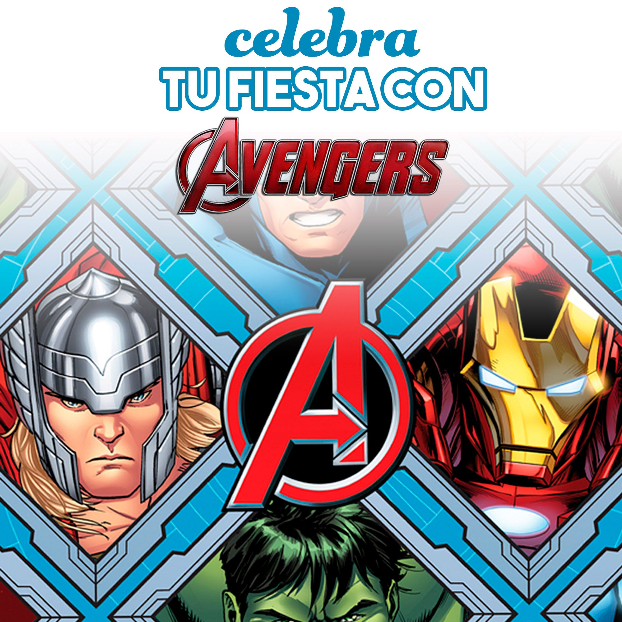 Avengers Vajilla infantil desechable 89 piezas