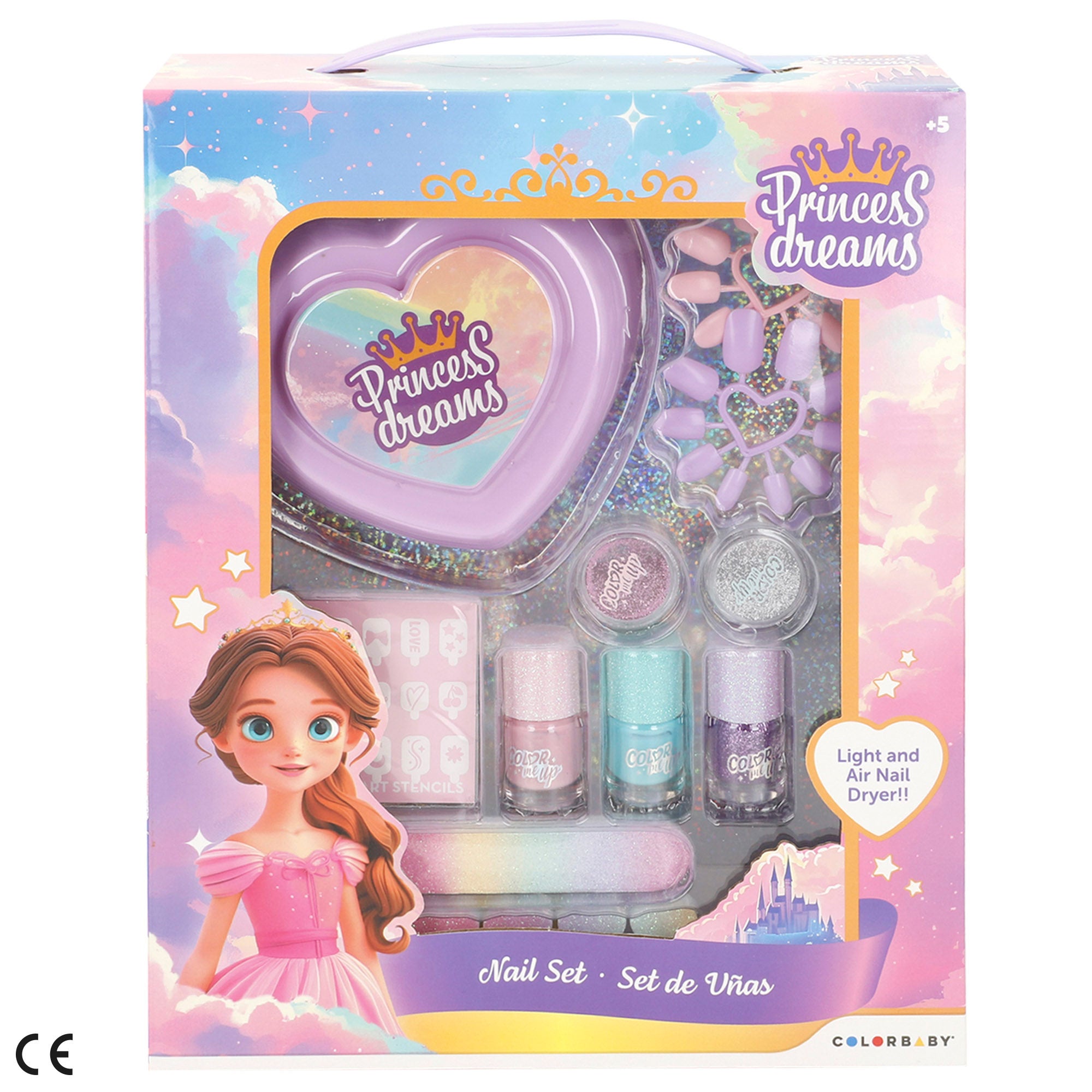 Set de maquillaje Princess Dreams infantil con accesorios COLORBABY