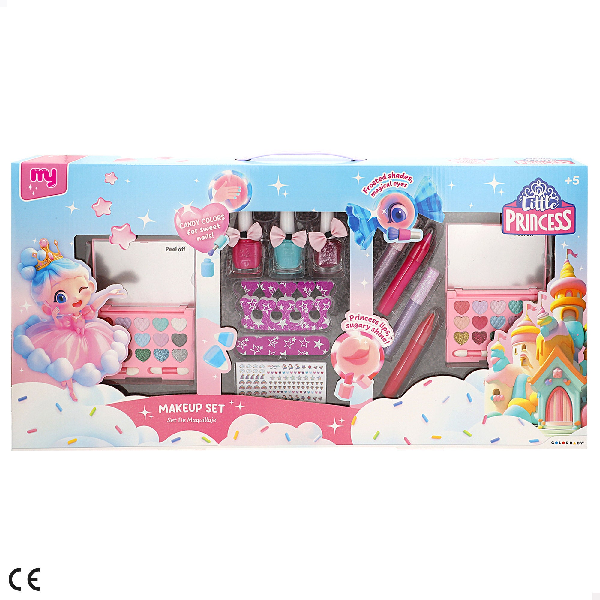 Set Maquillaje infantil con accesorios Little Princess COLORBABY