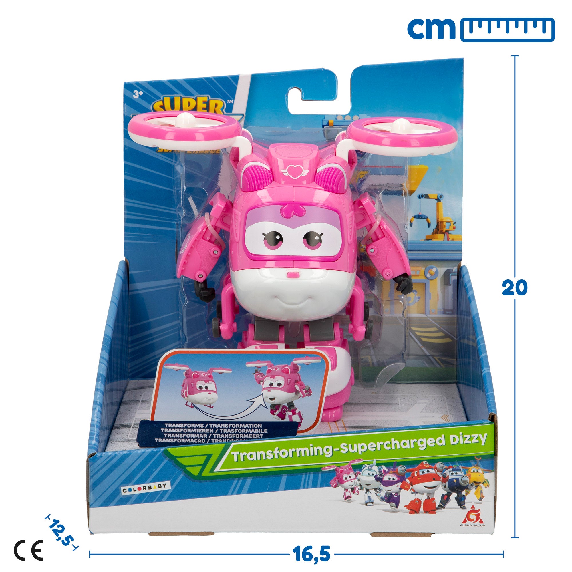 Super Wings Dizzy Helicóptero transformable Super Charge