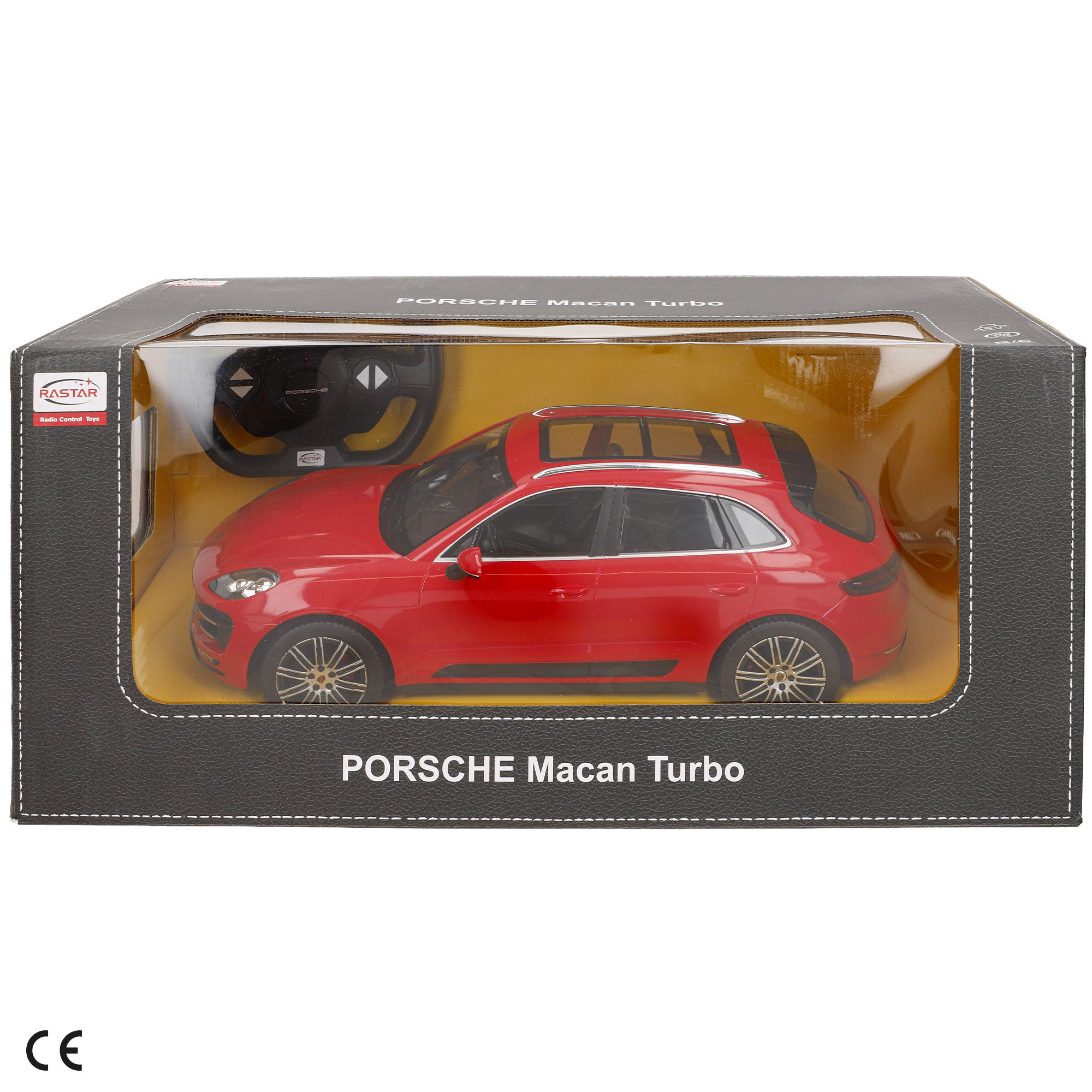 RASTAR Carro telecomandado Porsche Macan Turbo vermelho 1:14