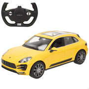RASTAR Carro telecomandado Porsche Macan Turbo amarelo 1:14