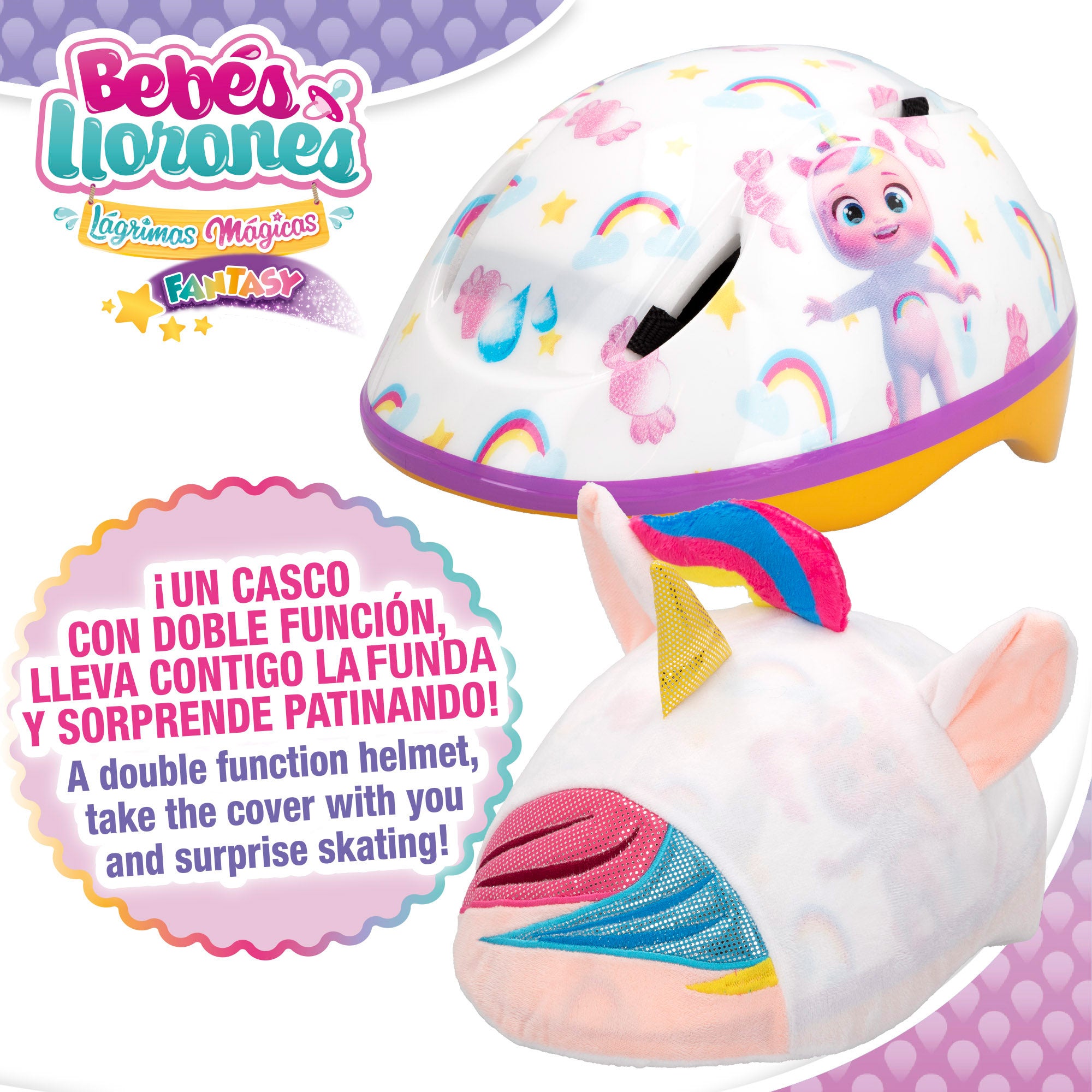 Capacete Cry Babies com Capa Onírica 3D
