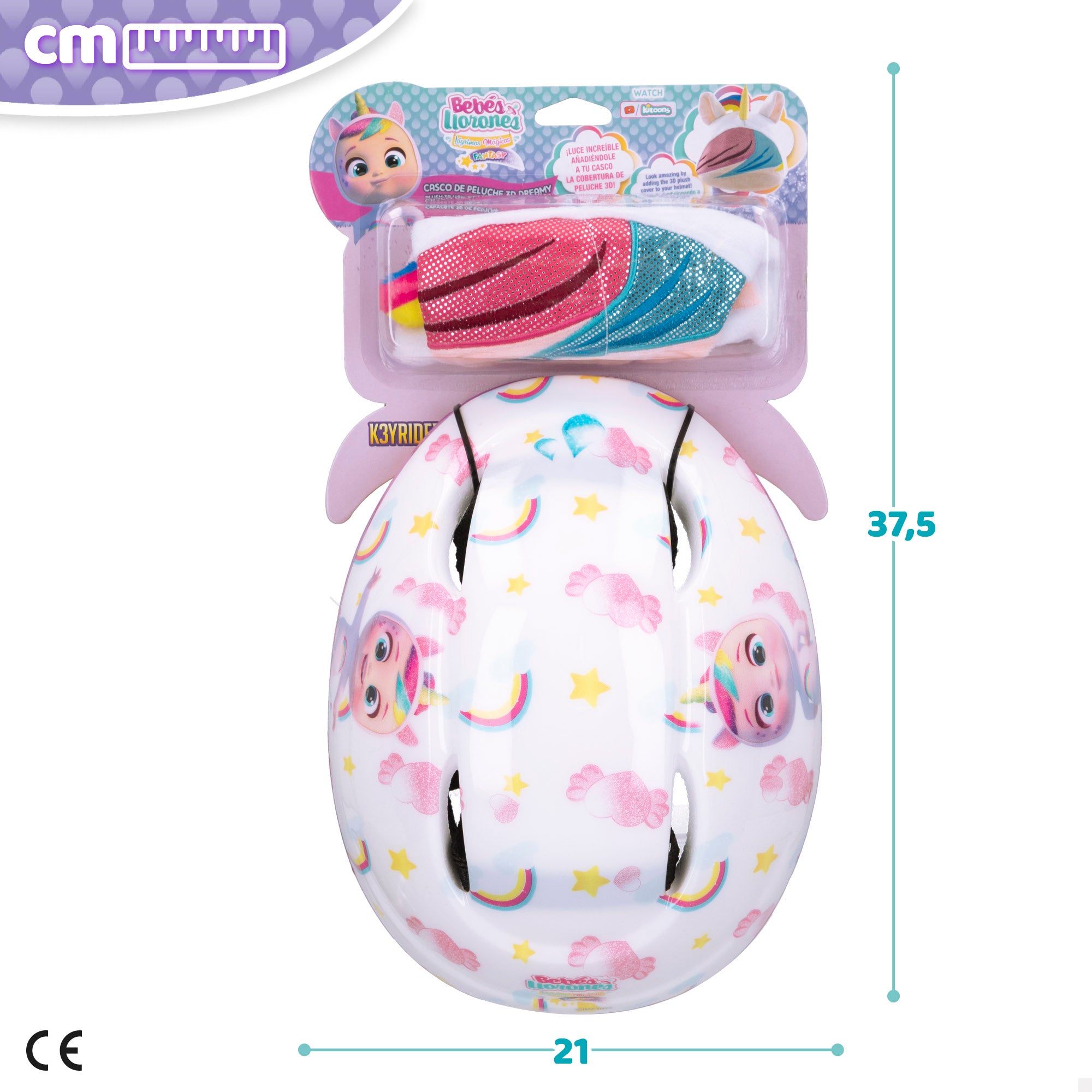 Capacete Cry Babies com Capa Onírica 3D