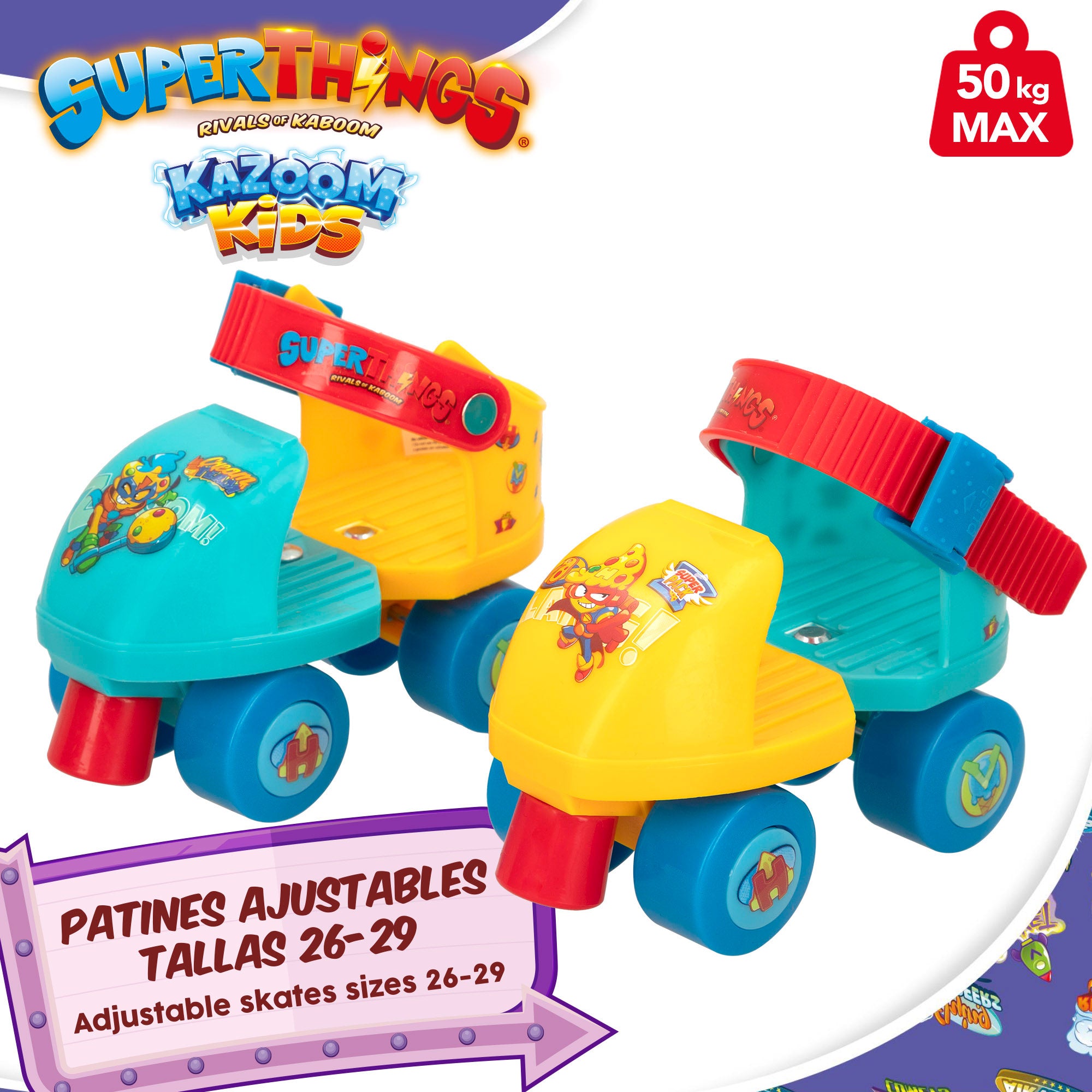 SuperThings Set de patinaje infantil