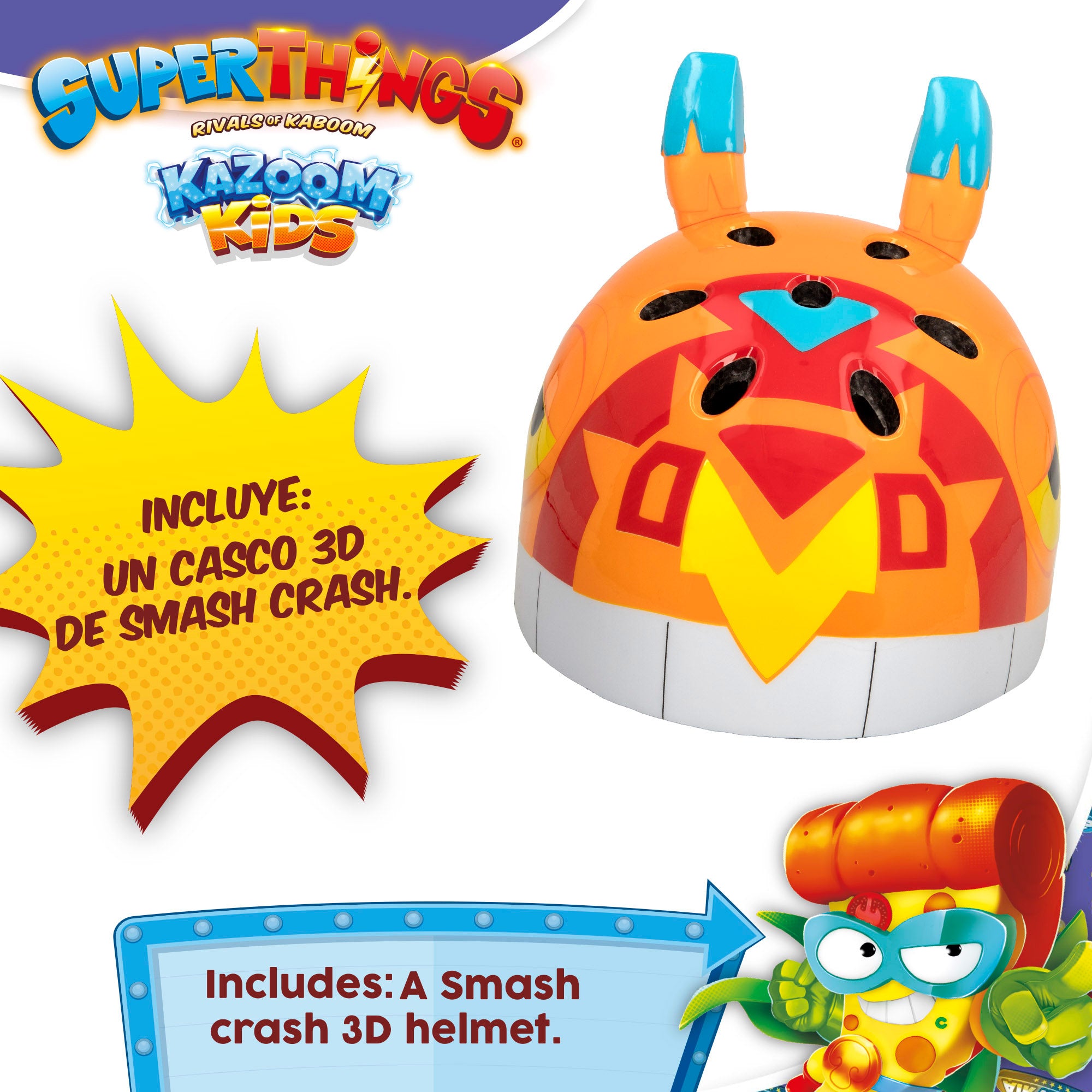 Casco patinete 3D Smash Crash SuperThings