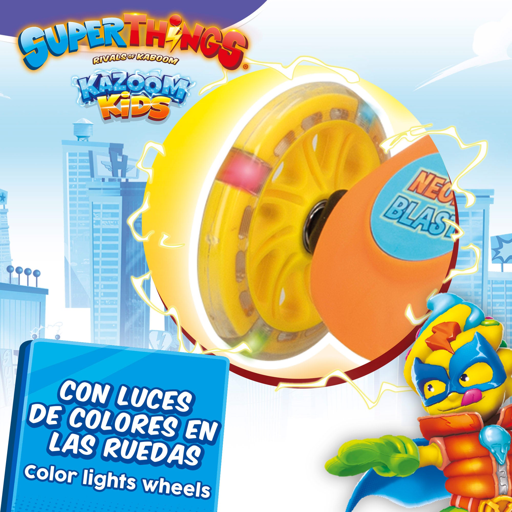 Trotinete de 3 rodas SuperThings Neon Blast