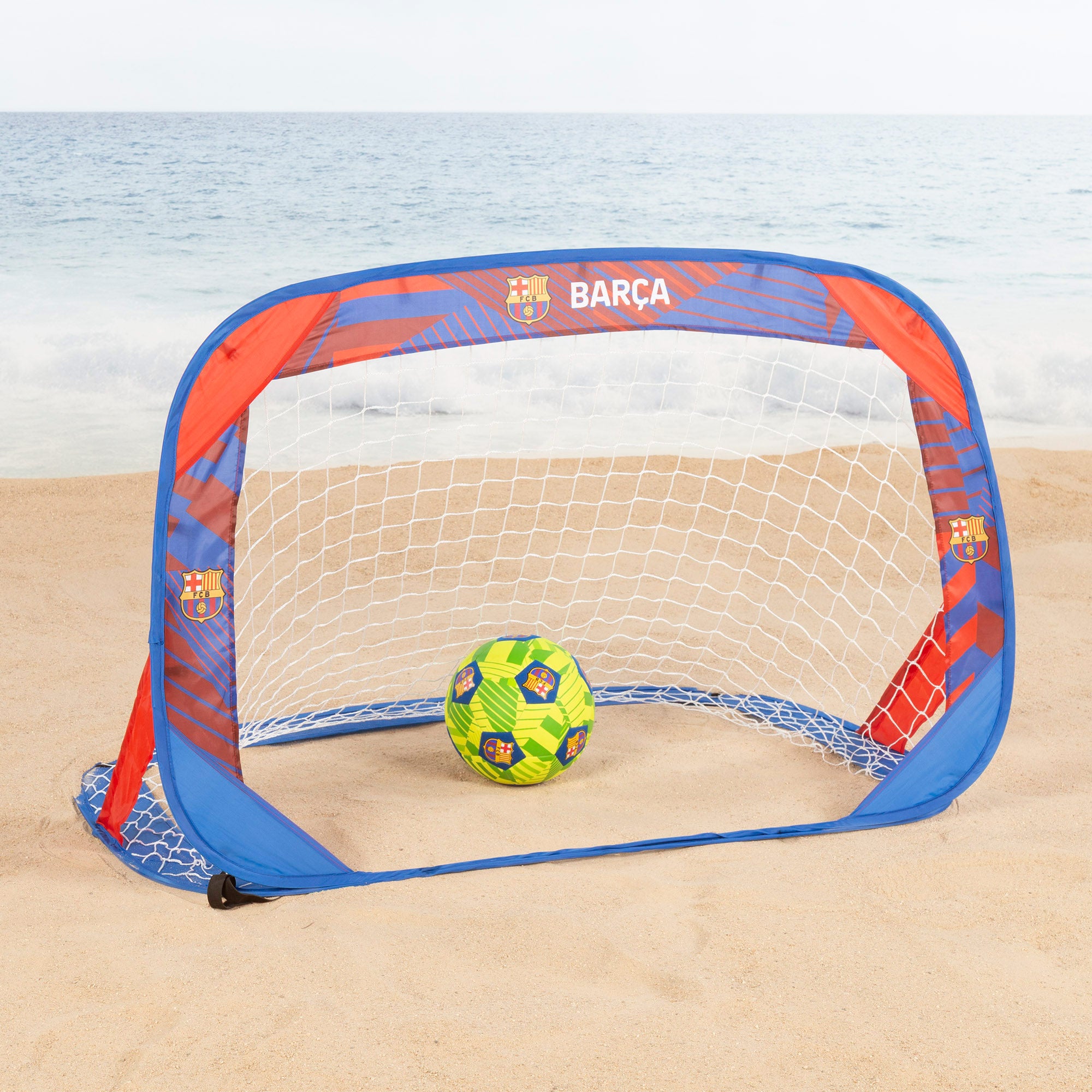 Barça Set 2 porterías fútbol pop-up 120x80x80 cm