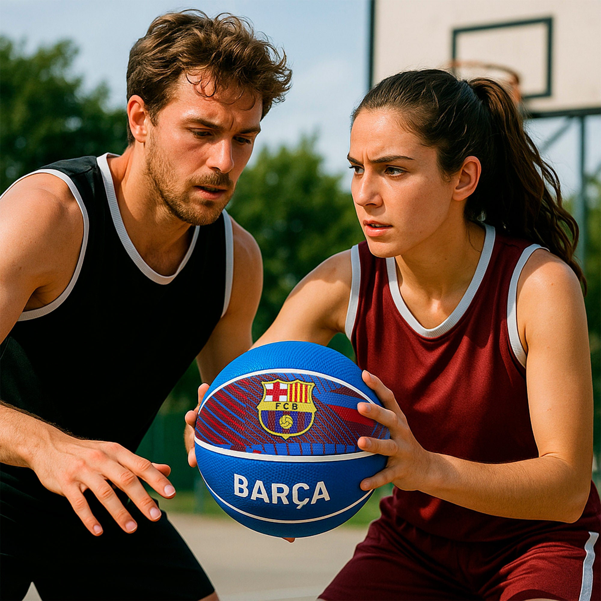 Barça Balón de baloncesto talla 7 (deshinchado)