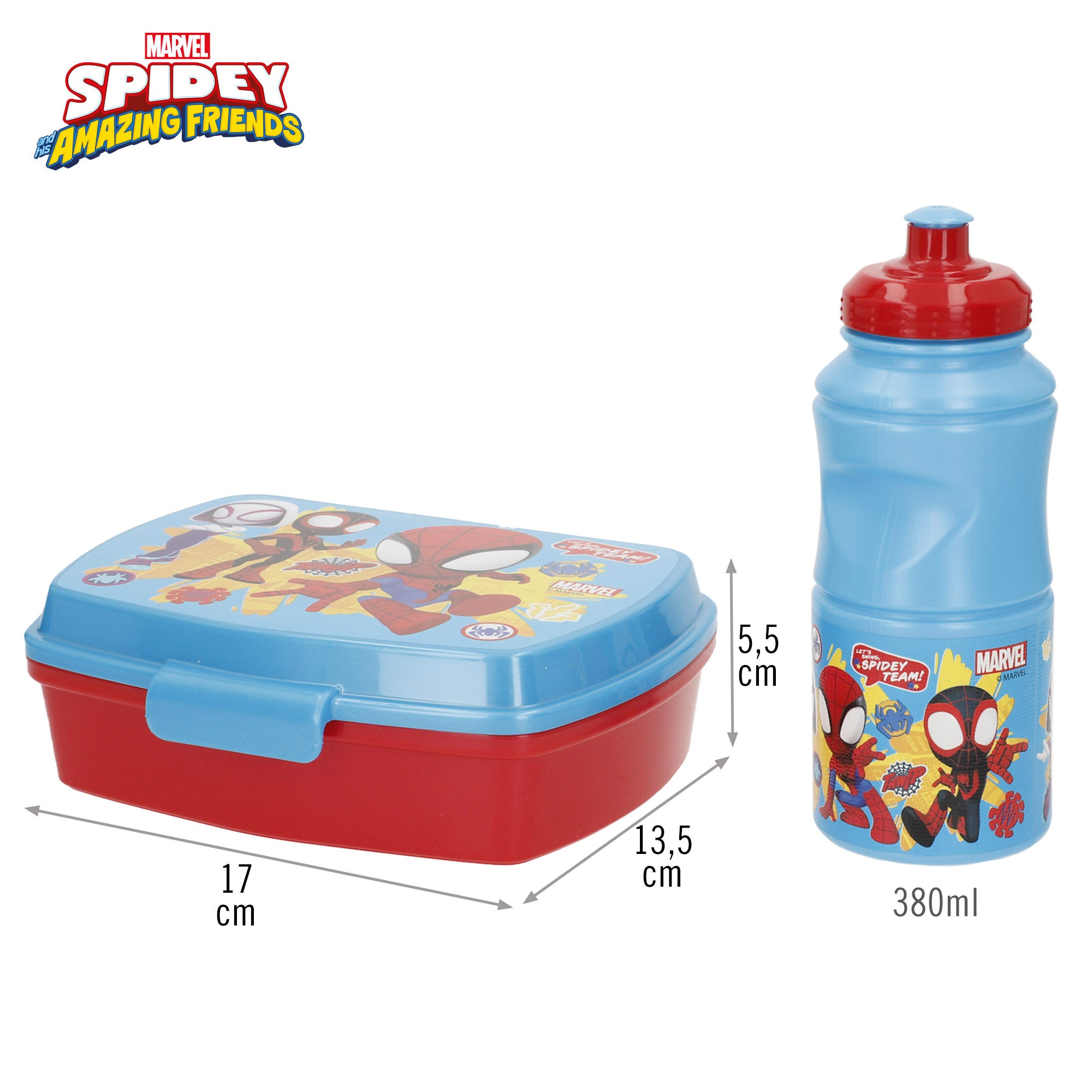Spidey Pack fiambrera y botella infantil
