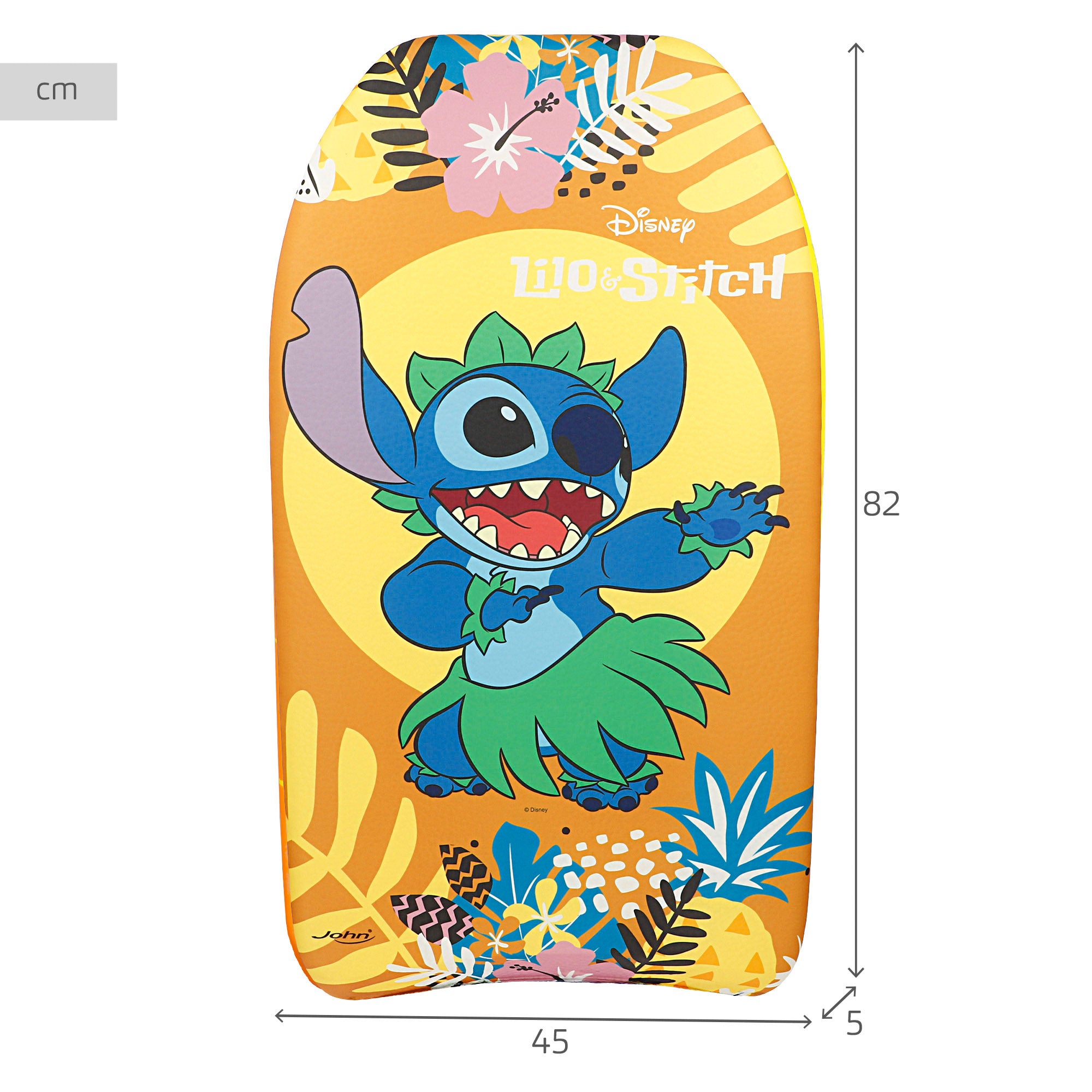 Prancha de bodyboard infantil Stitch de 82 cm