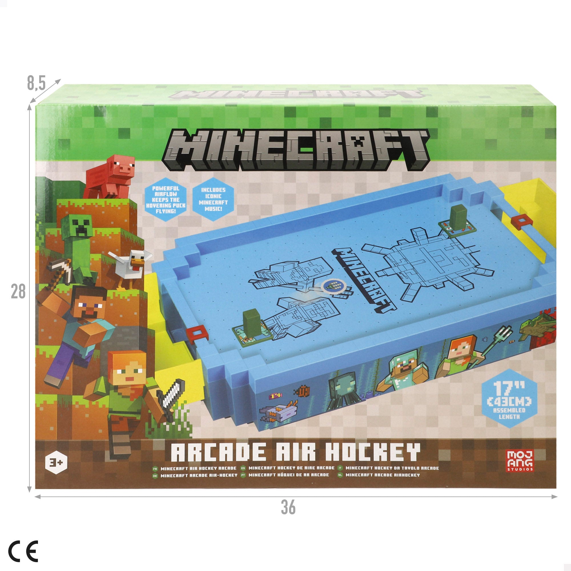 Minecraft Air hockey de mesa Underwater