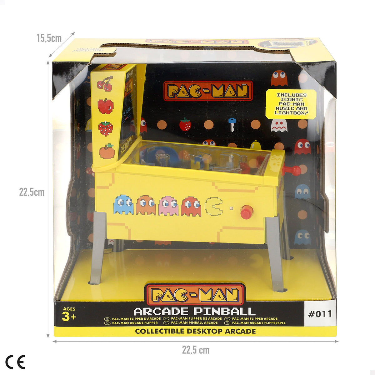 Pac-Man Mini pinball arcade 16x8,5x26 cm