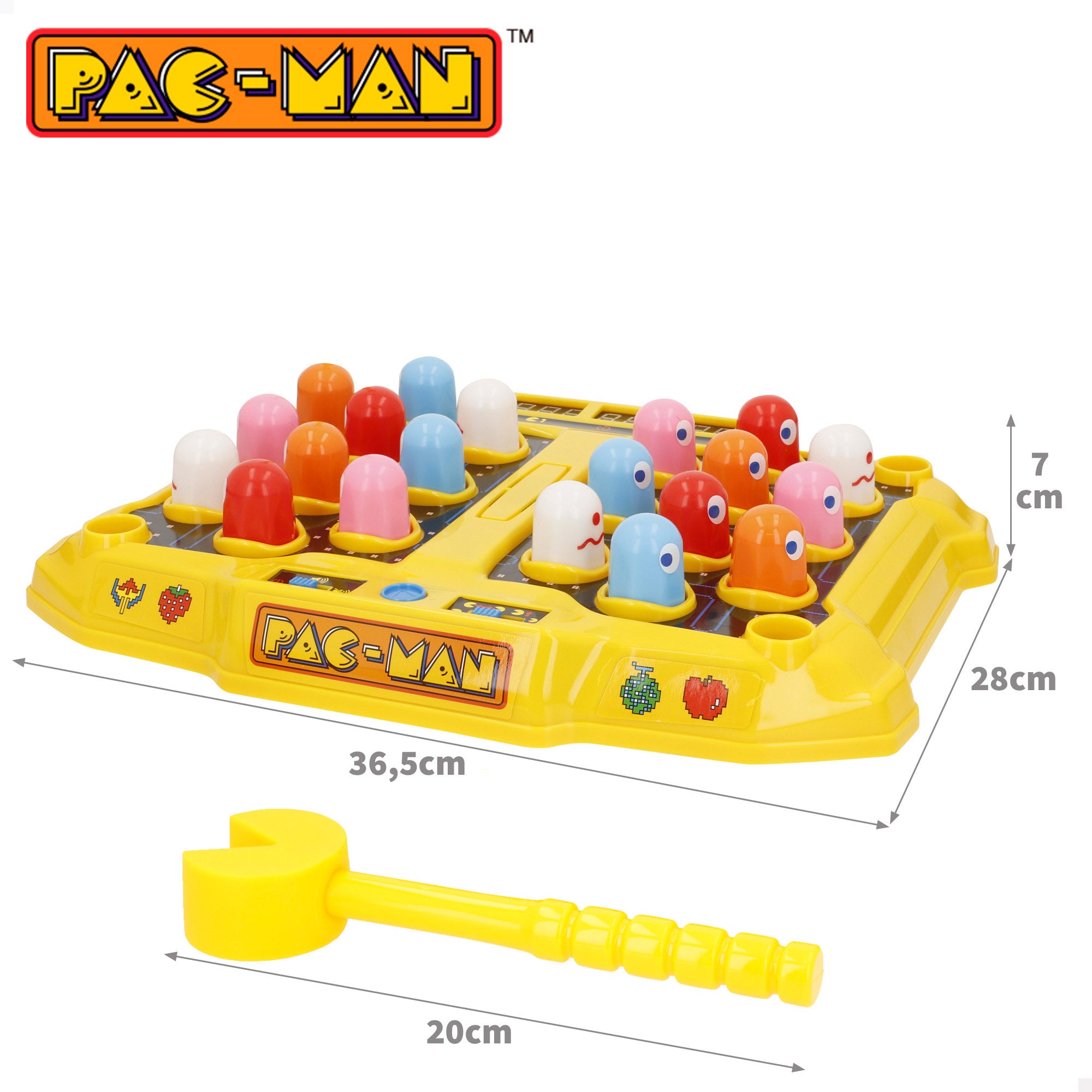 Pac-Man Smash-a-Ghost arcade de mesa con luz y sonido