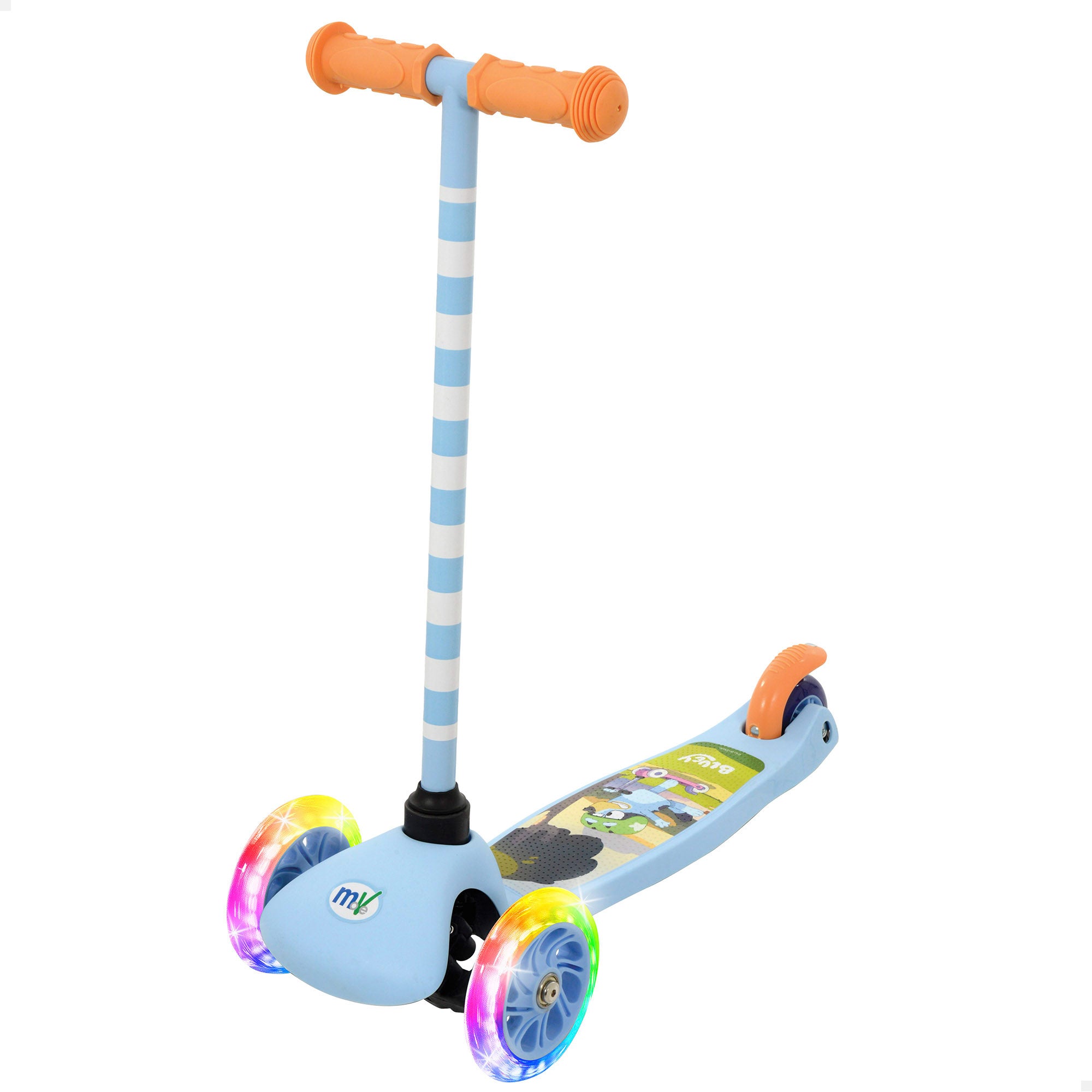 Bluey Patinete 3 ruedas máx. 20 kg con luces y freno