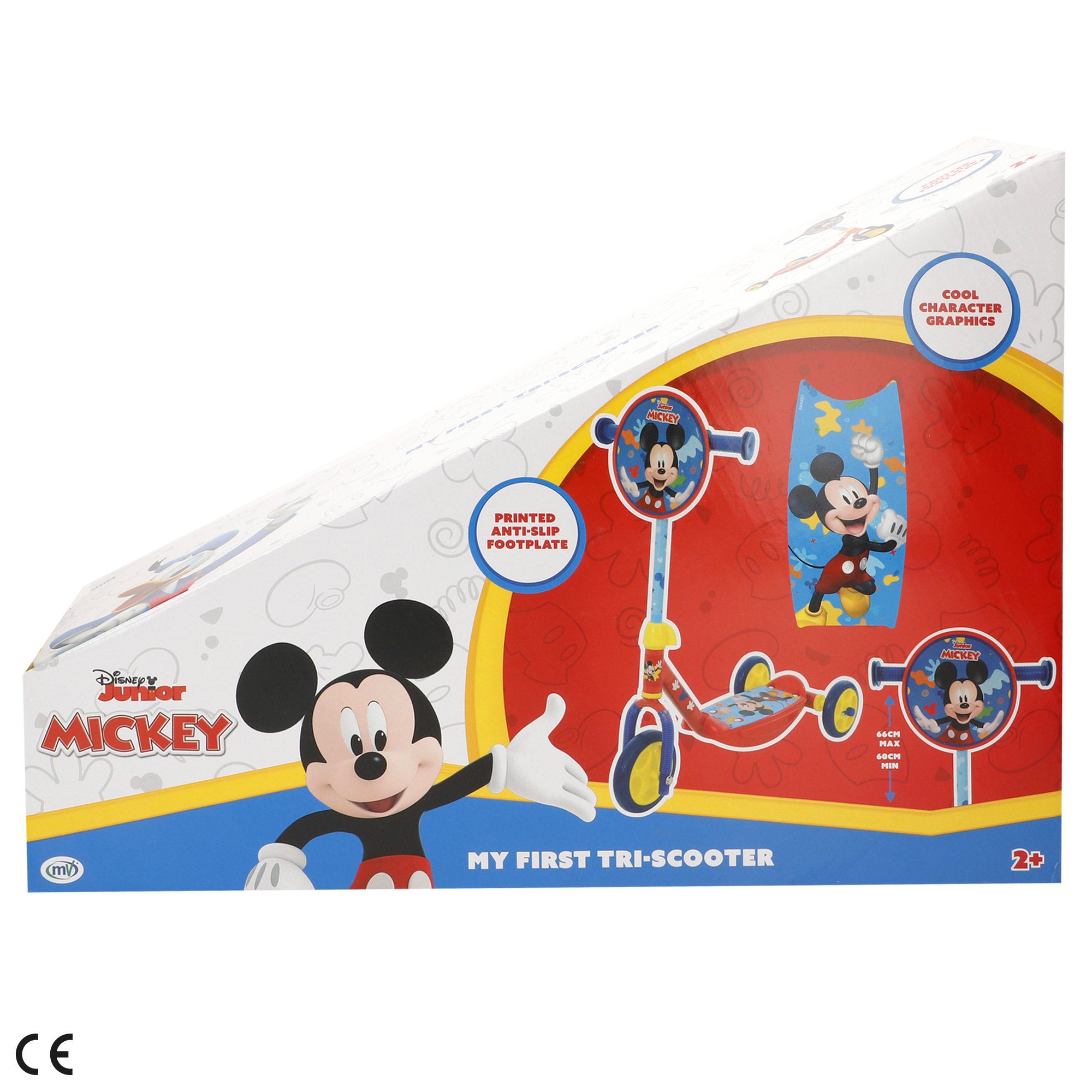 Mickey Patinete 3 ruedas 57x30x60-66 cm máx. 20 kg + 2 años
